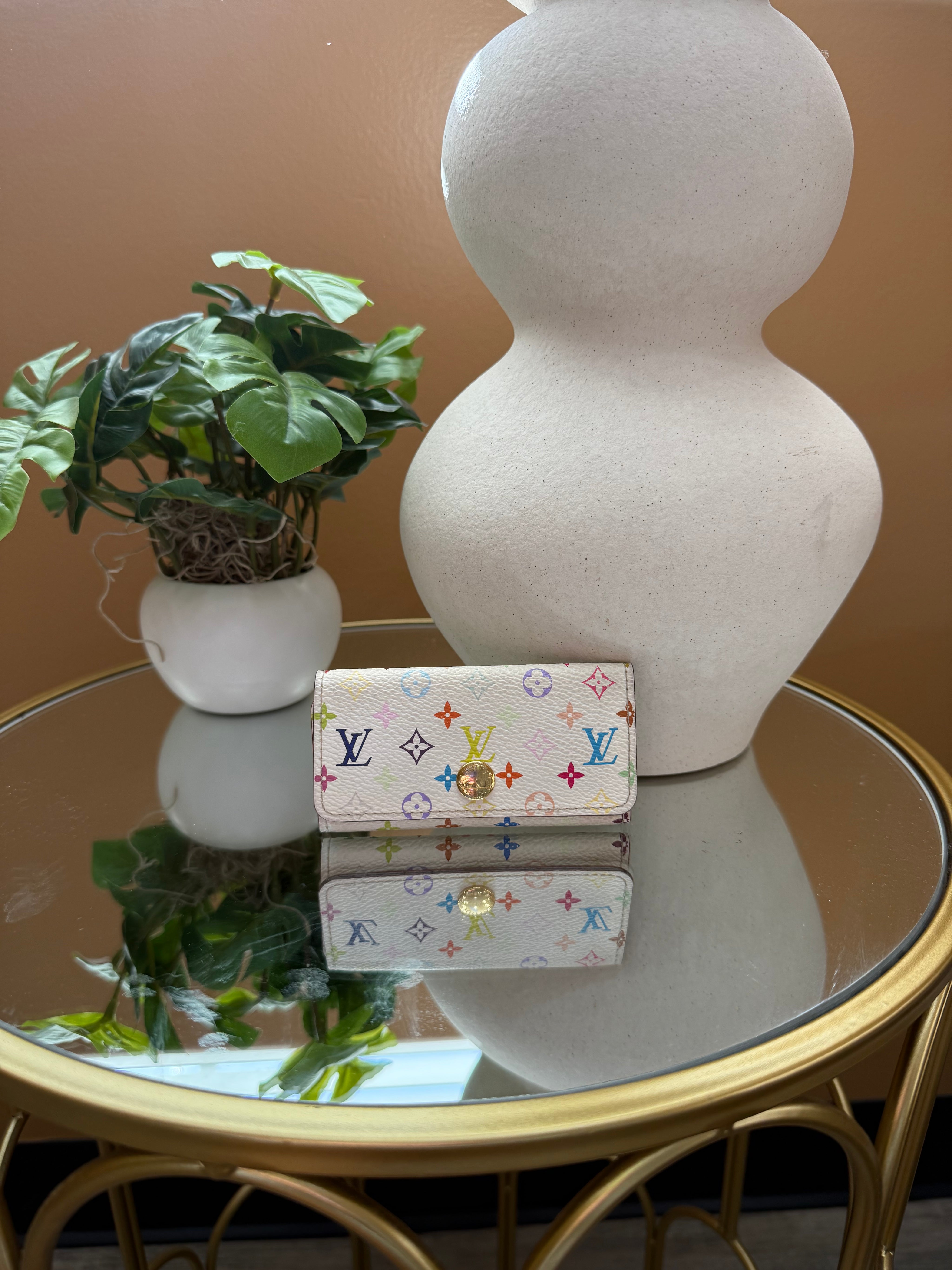 Louis Vuitton Murakami White Multicolor Key Holder