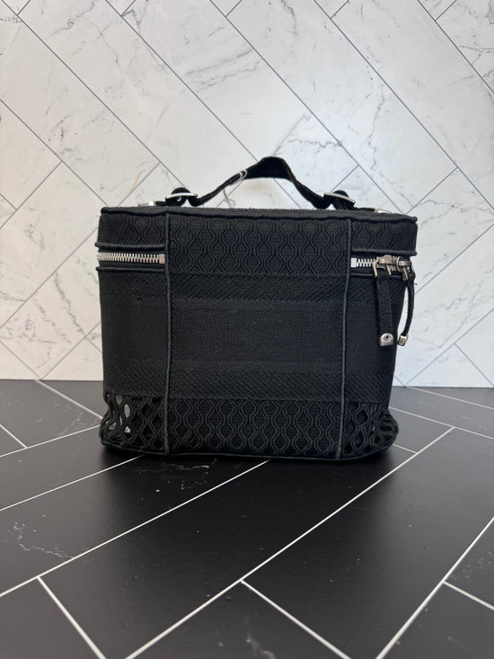 BRAND NEW- Christian Dior Black Canvas Vanity Case