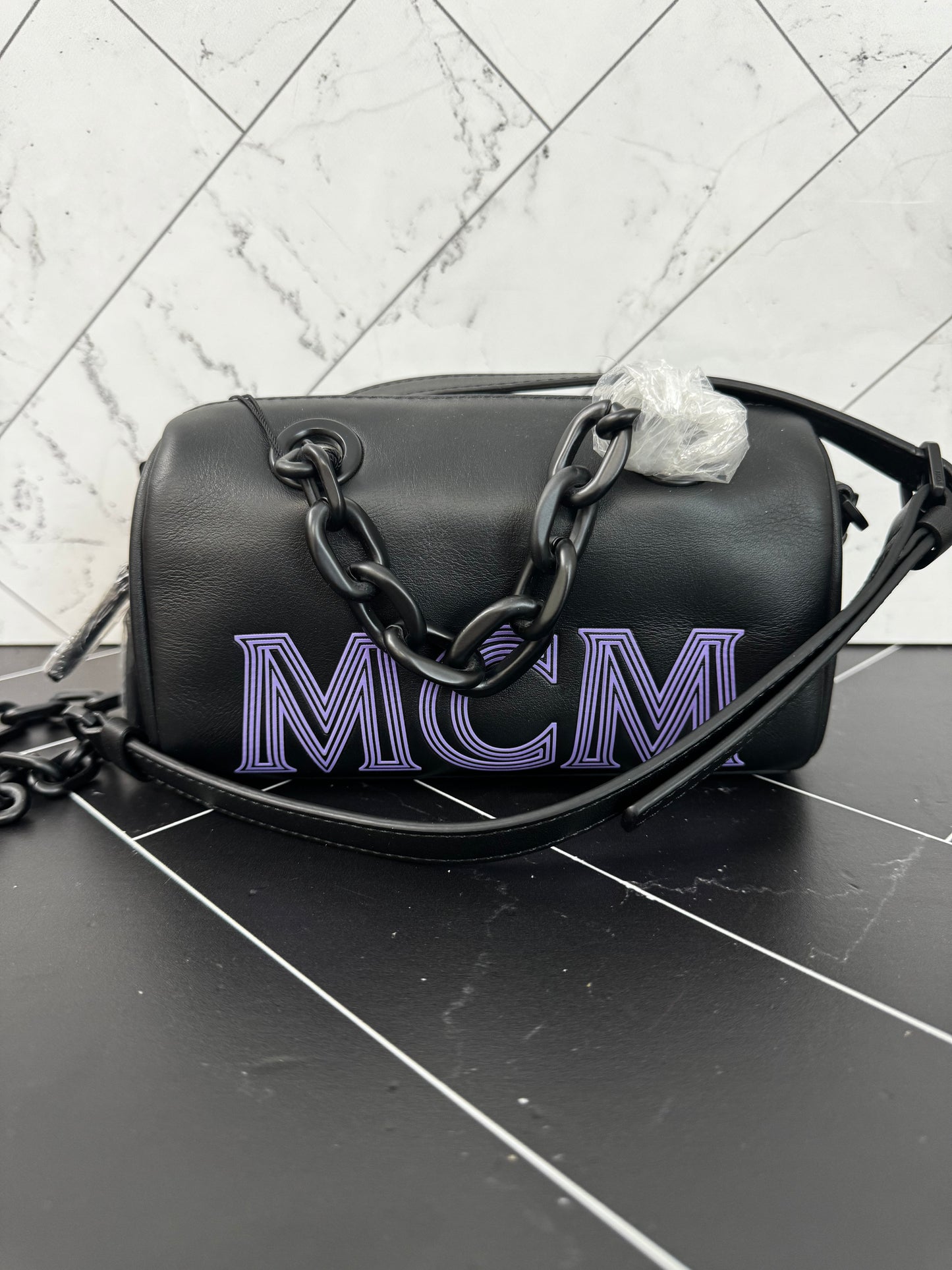 BRAND NEW MCM Black Mini Chain Crossbody Bag