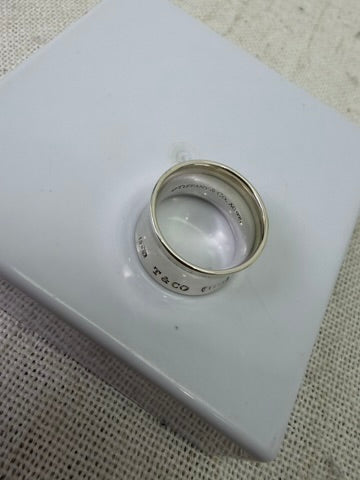 Tiffany & Co. Sterling Silver 1837 Wide Ring Size 5