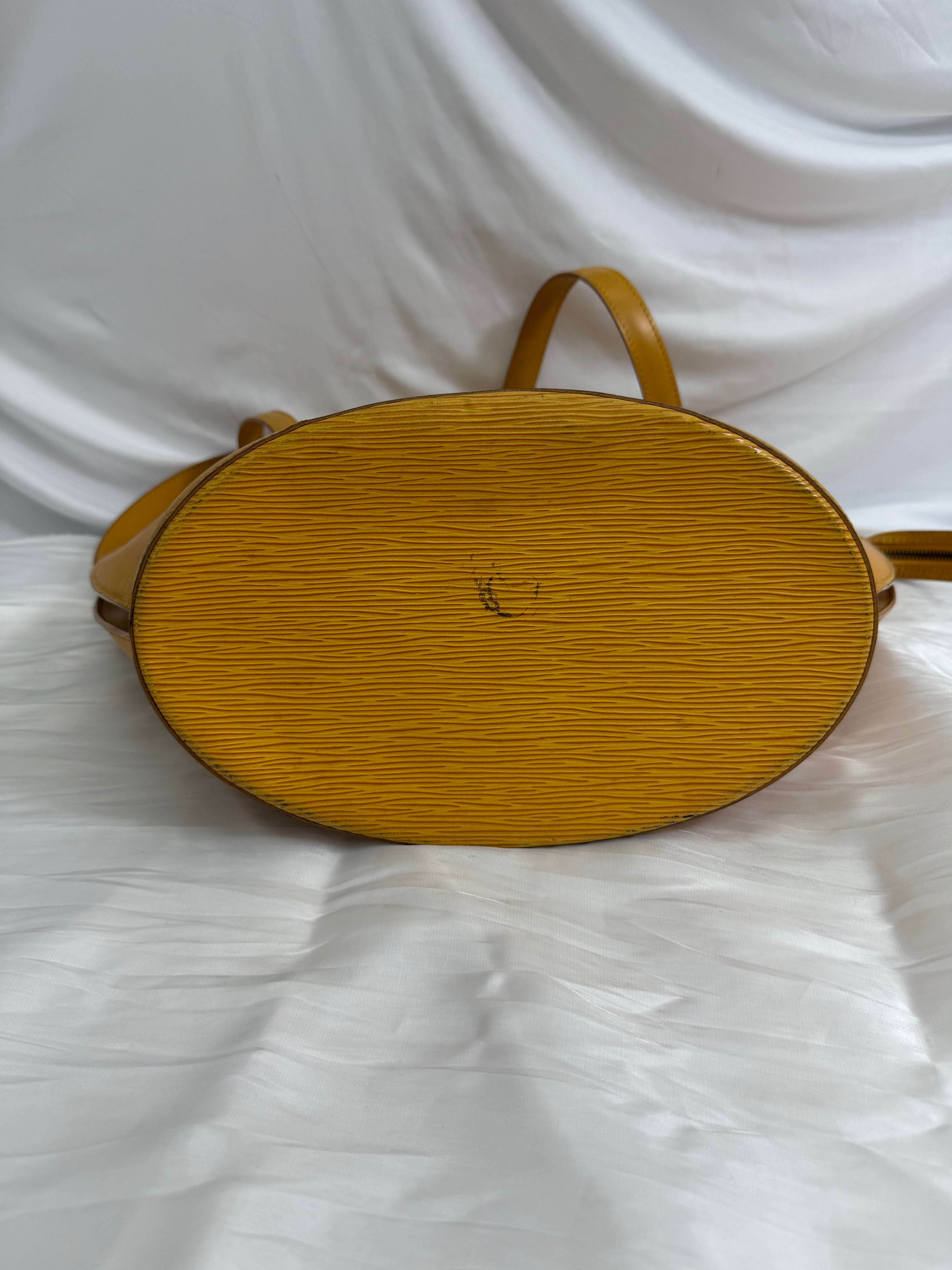 Louis Vuitton Yellow Epi Saint Jacques Tote