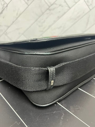 Gucci Prana Black Sherry Line Messenger Bag