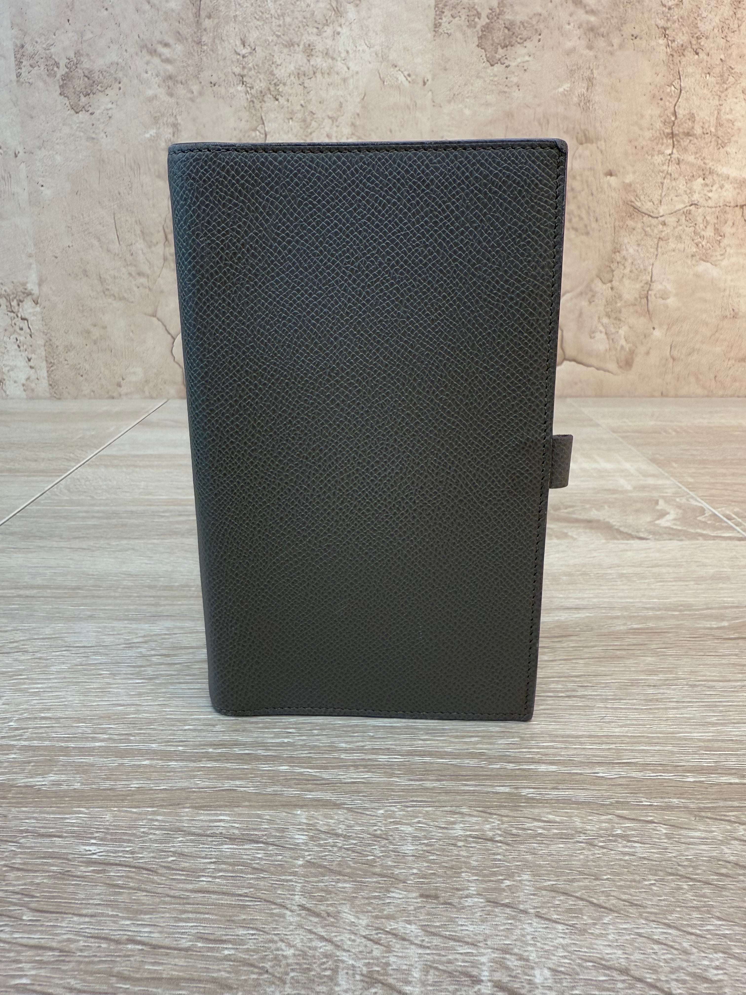 Hermes Grey Leather Passport Agenda