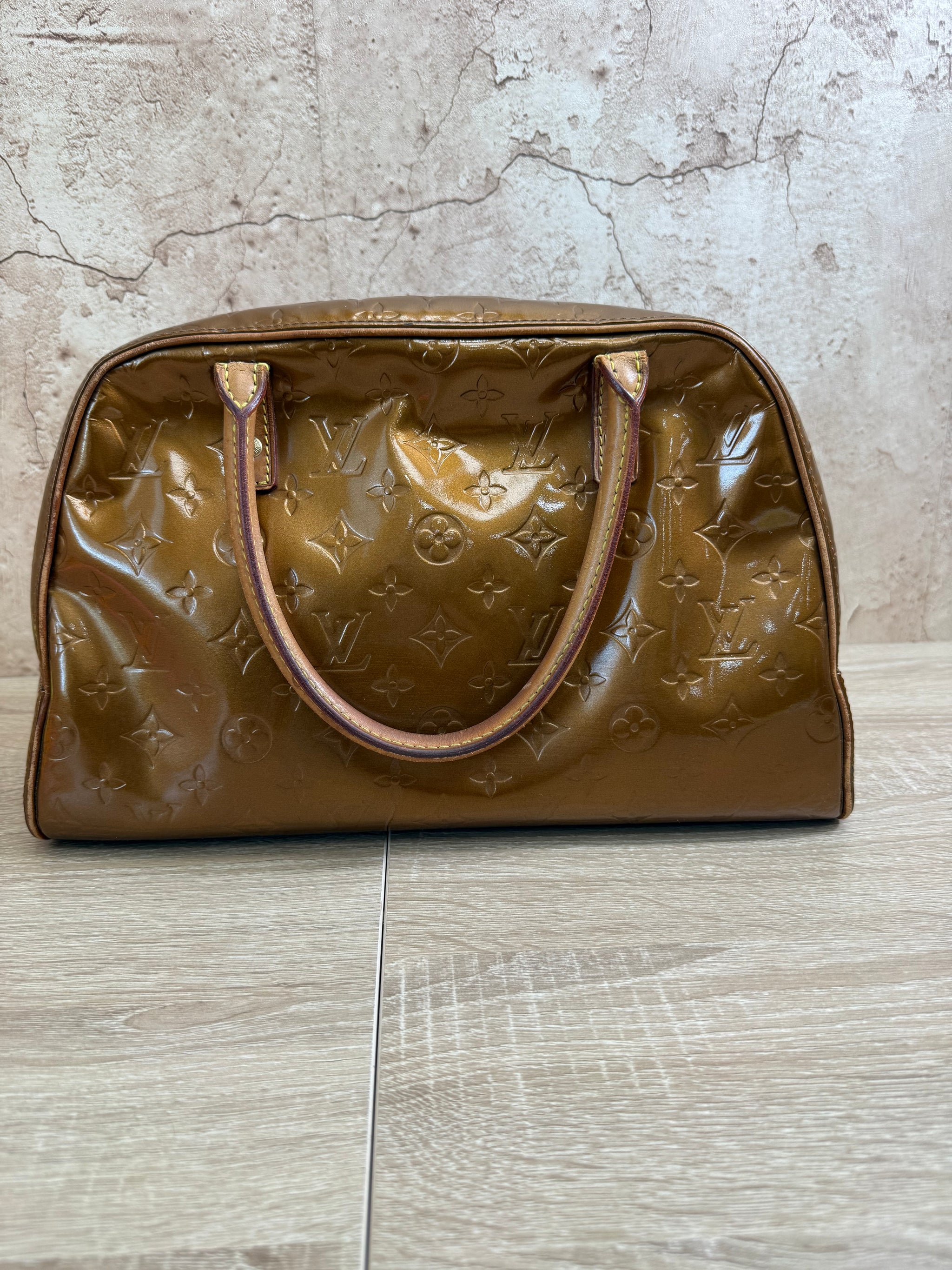 Louis Vuitton Bronze Vernis Tompkins Bag