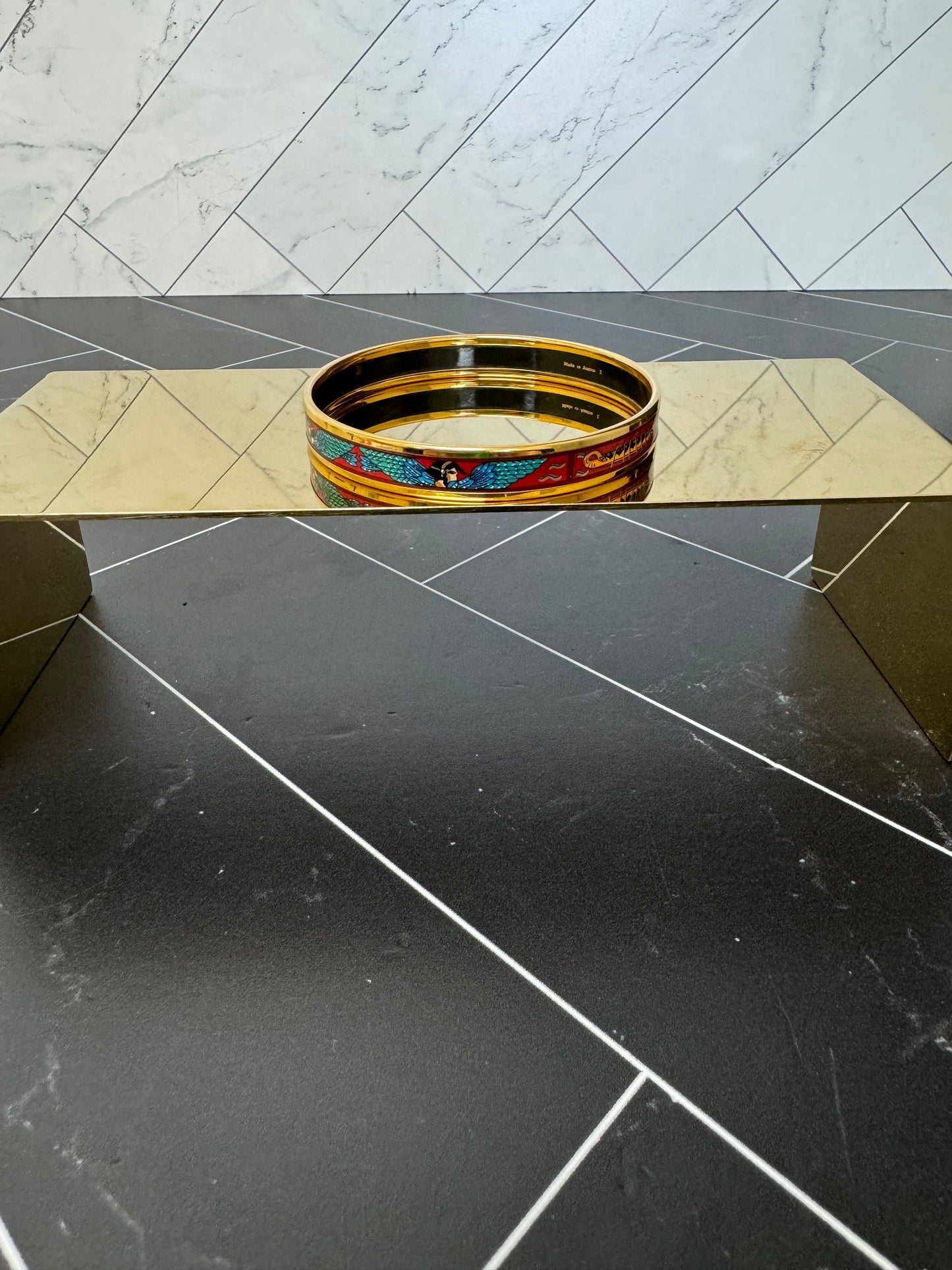 Hermes Enamel PM Cloisonné Bangle