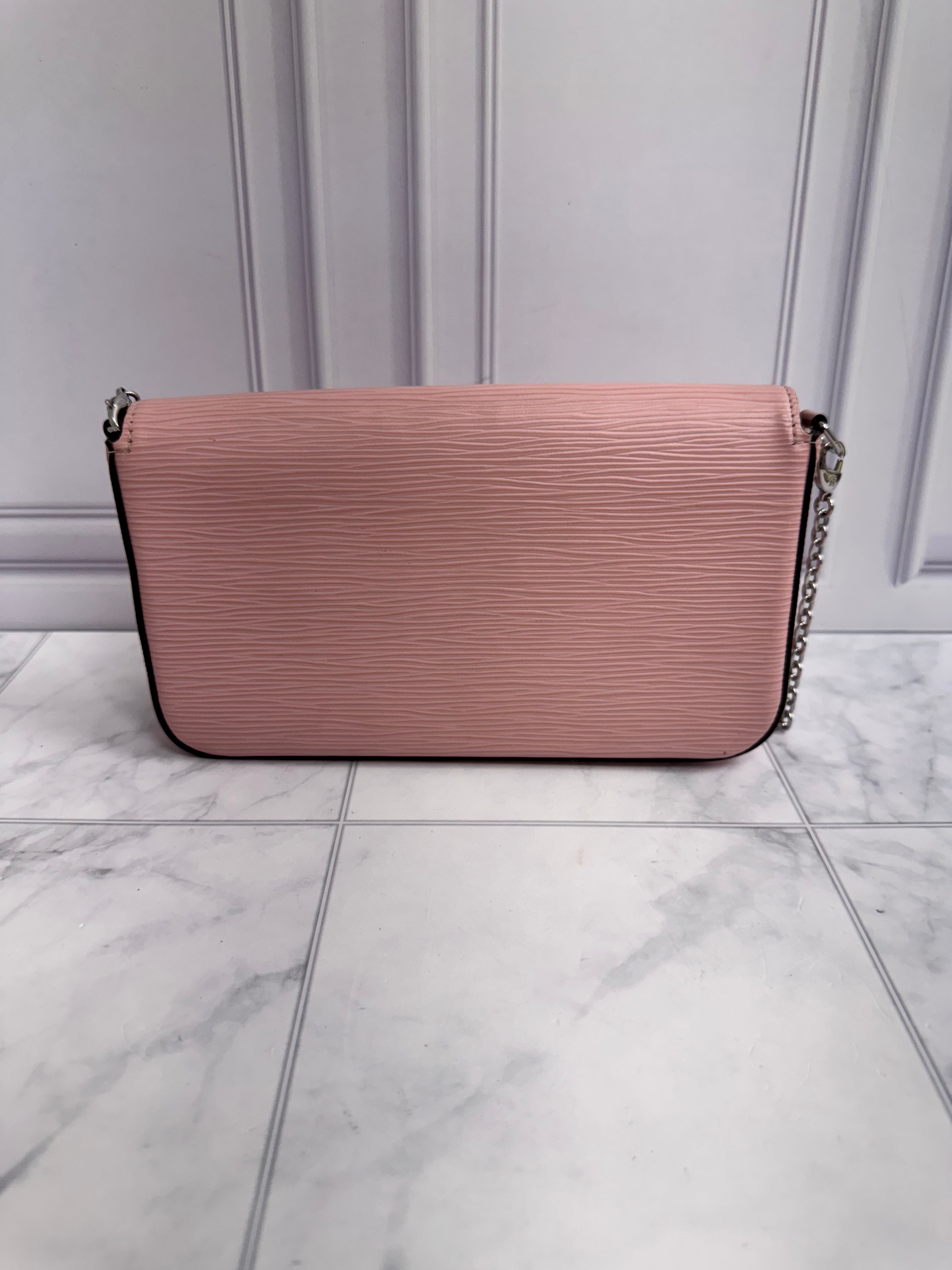 Louis Vuitton Pink Epi Leather Felicie Pochette