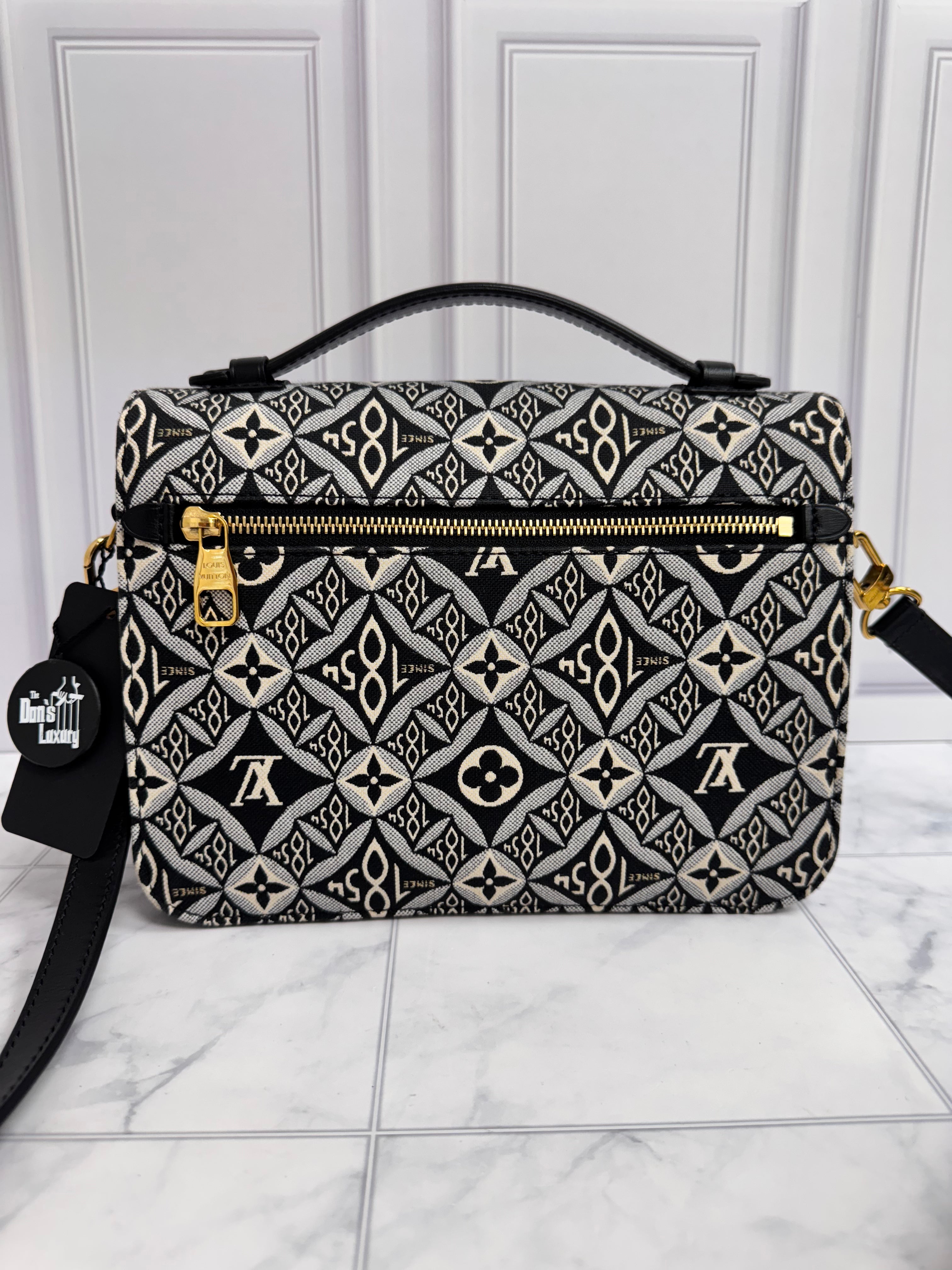 Louis Vuitton Black Canvas Pochette Metis 1854 Crossbody Bag