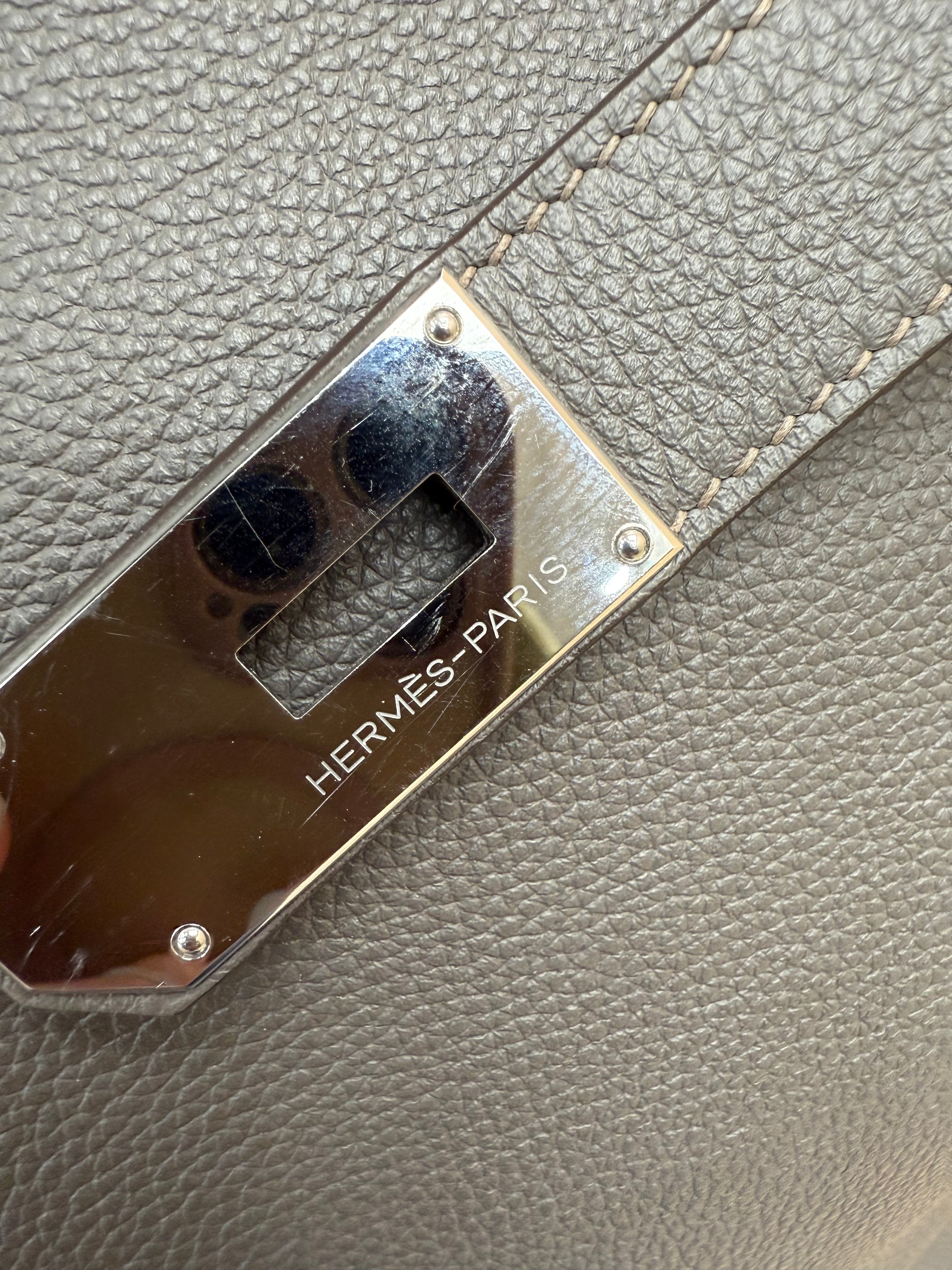 Hermes Noir Togo Birkin 50 With Palladium Hardware