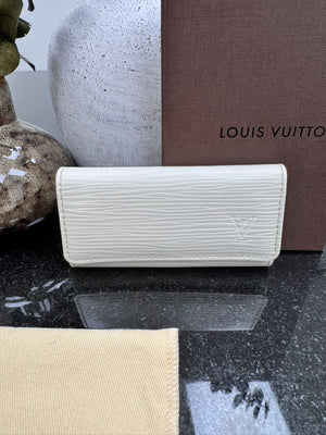 Louis Vuitton White Epi Leather Multicles Key Holder