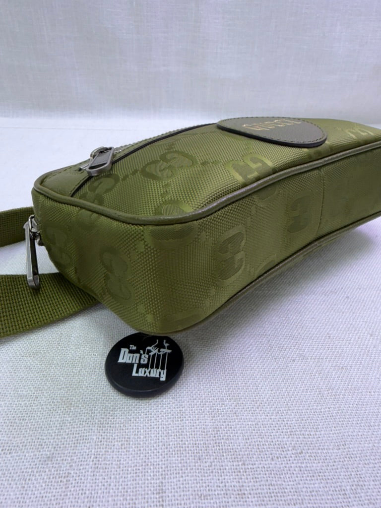 Gucci Green GG Nylon Off The Grid Belt Bag