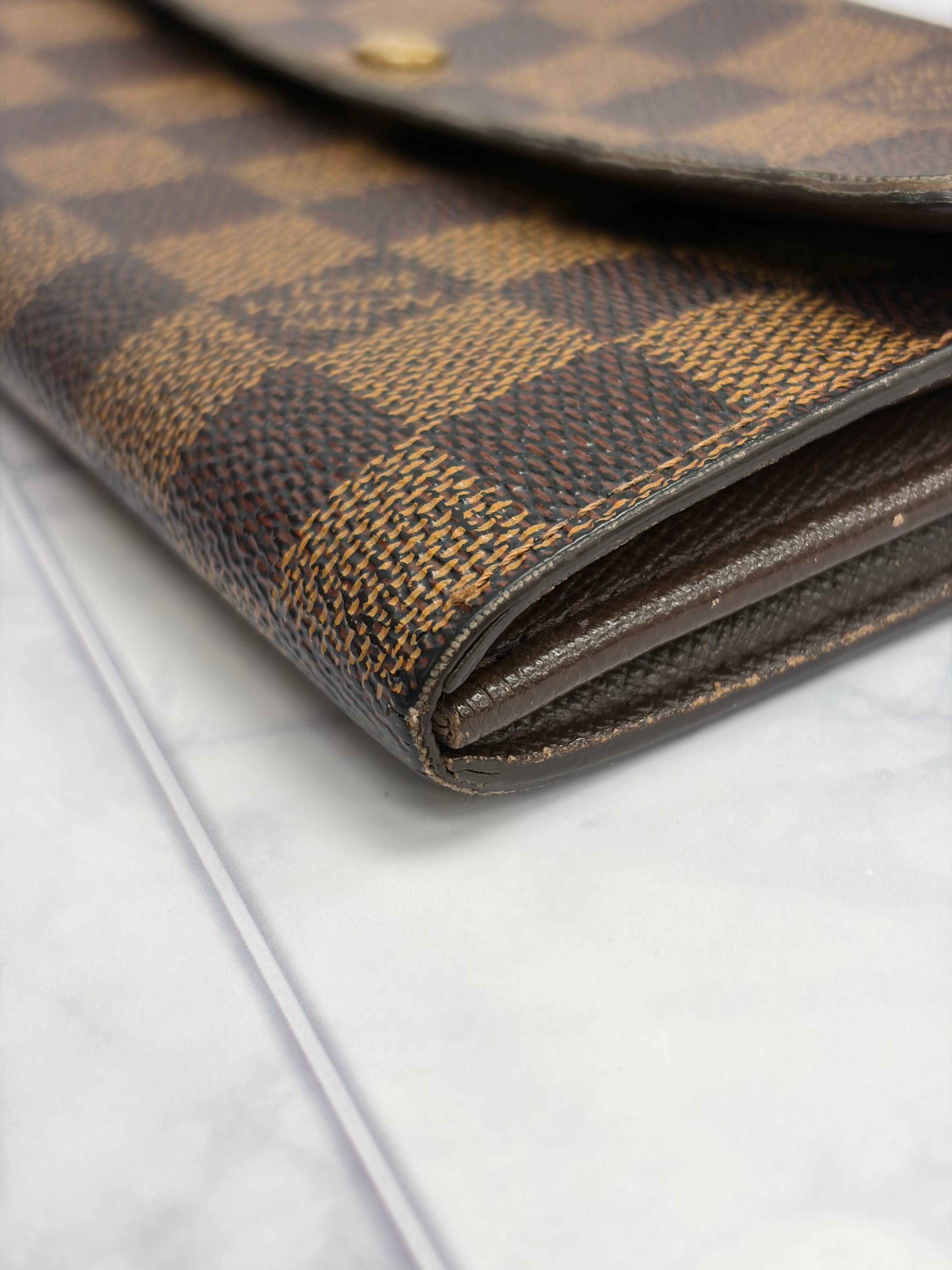 Louis Vuitton Damier Ebene Sarah Wallet