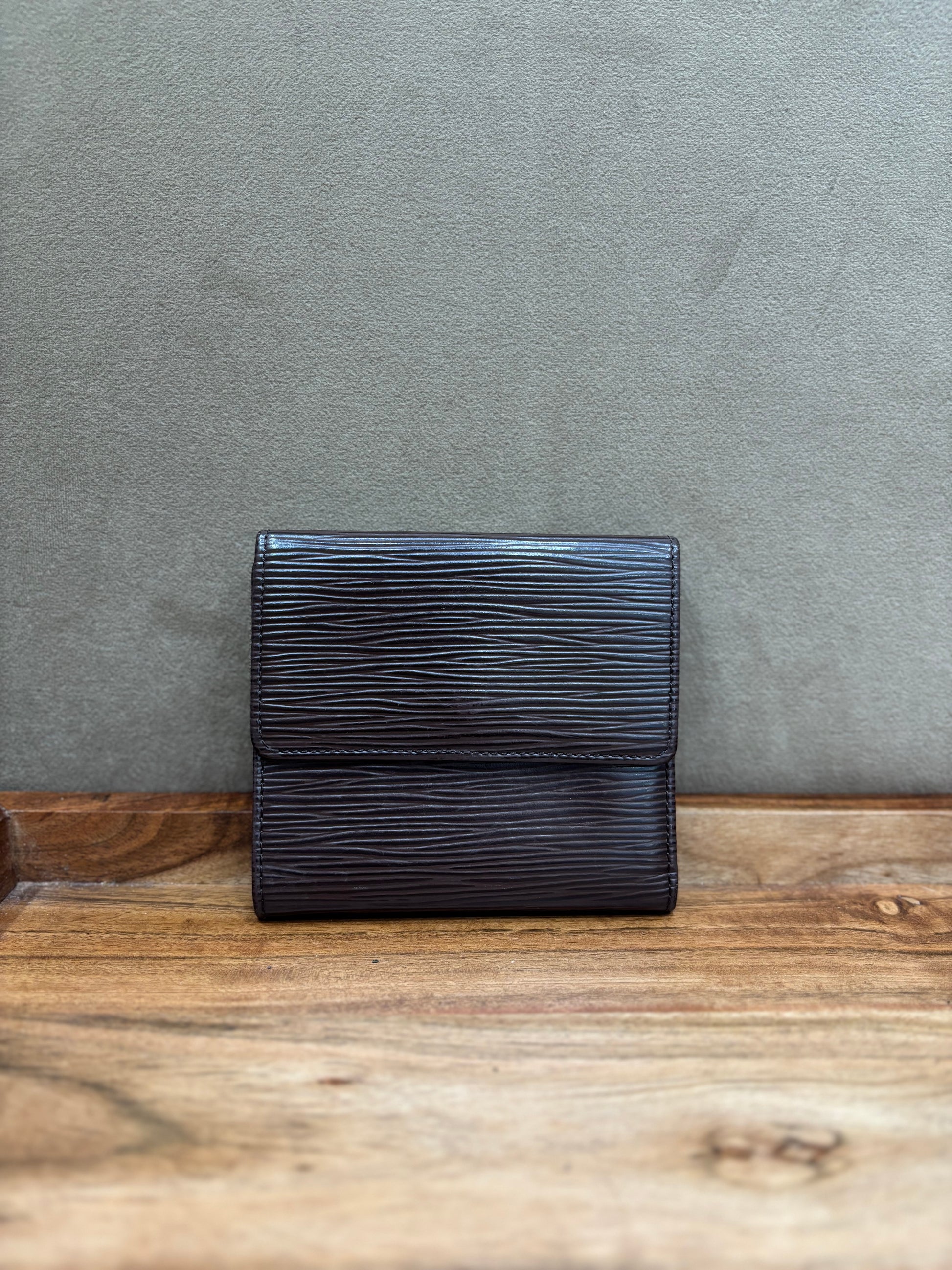 Louis Vuitton Brown Epi Leather Elise Wallet