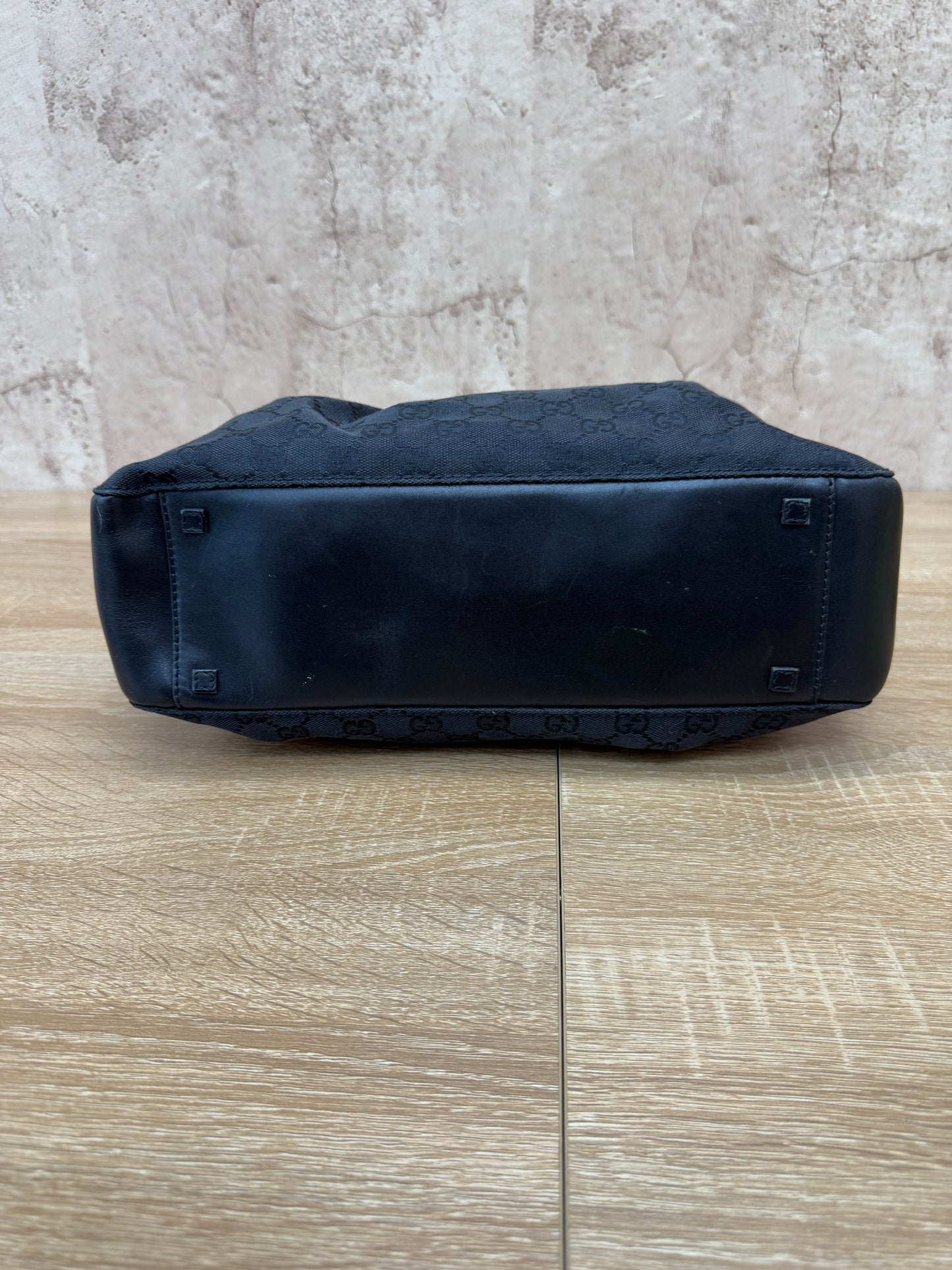 Gucci GG Black Canvas Tote Bag