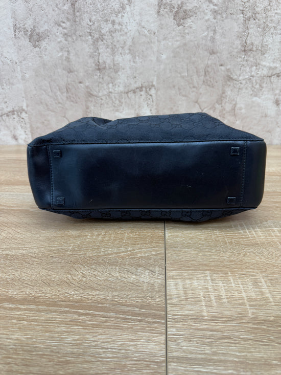 Gucci GG Black Canvas Tote Bag