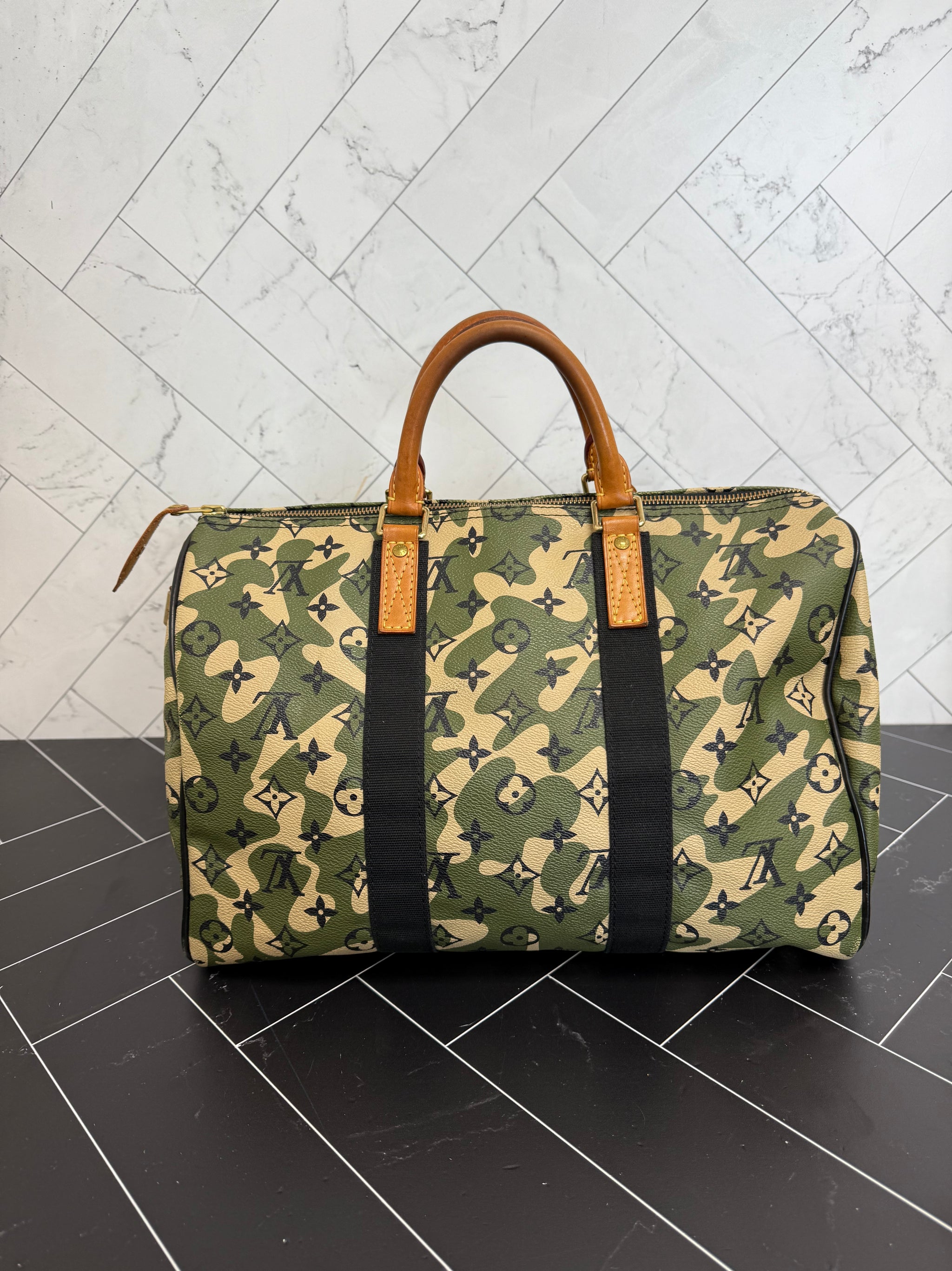 Louis Vuitton Camouflage Monogram Speedy 35