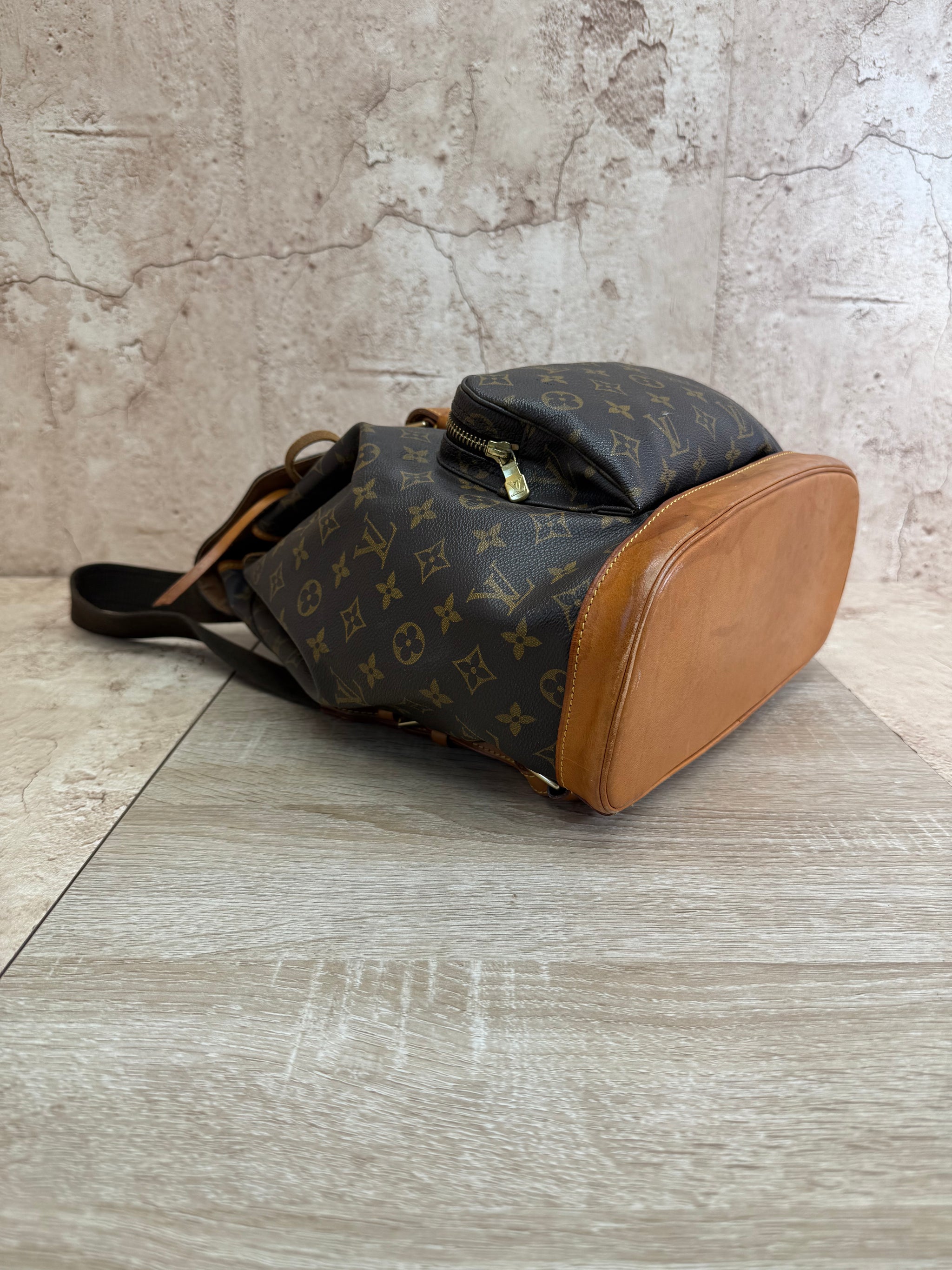 Louis Vuitton Brown Monogram Montsouris Drawstring Backpack GM