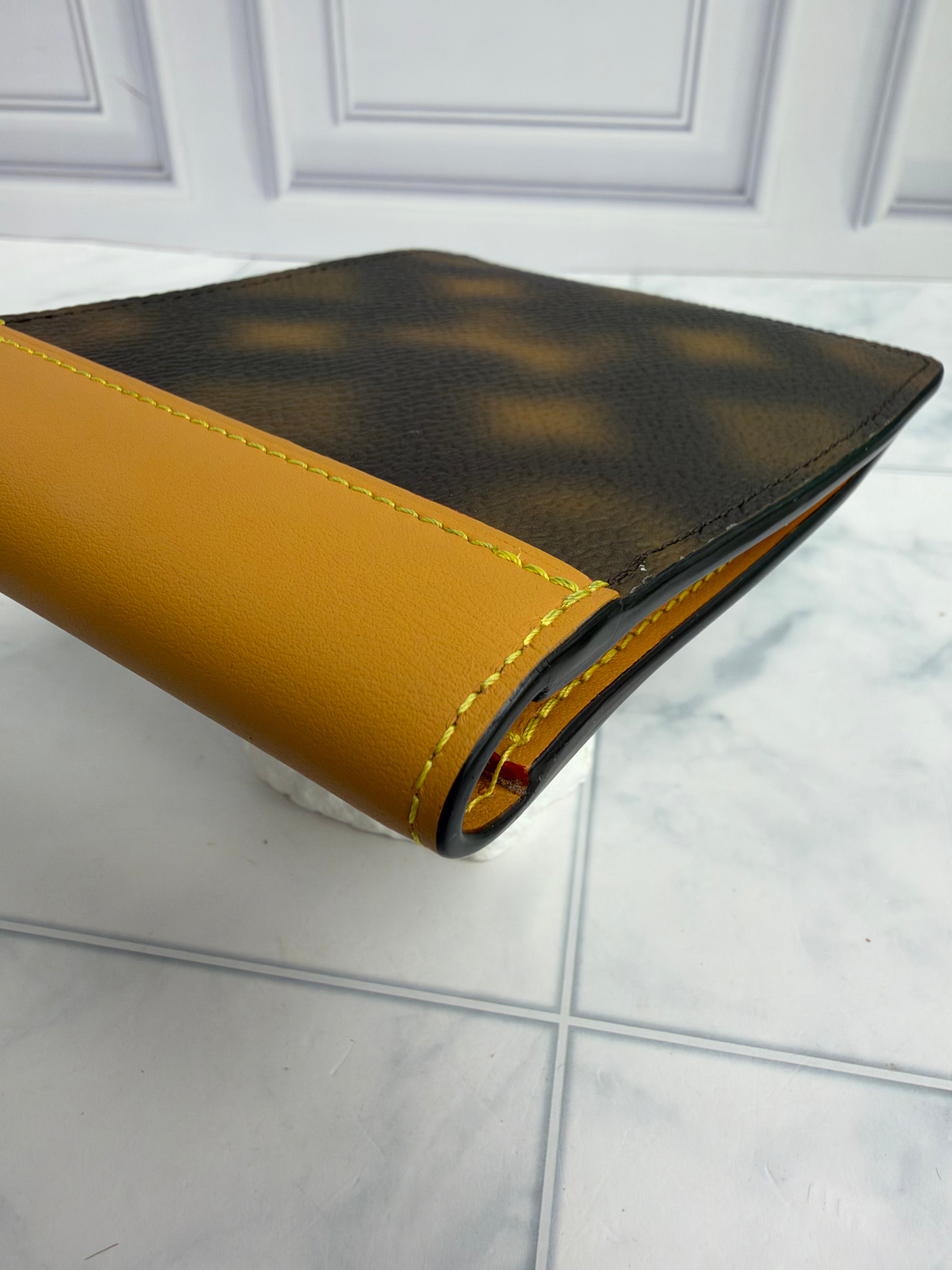 LIKE NEW - Louis Vuitton Brown Blurry Monogram Slender Wallet