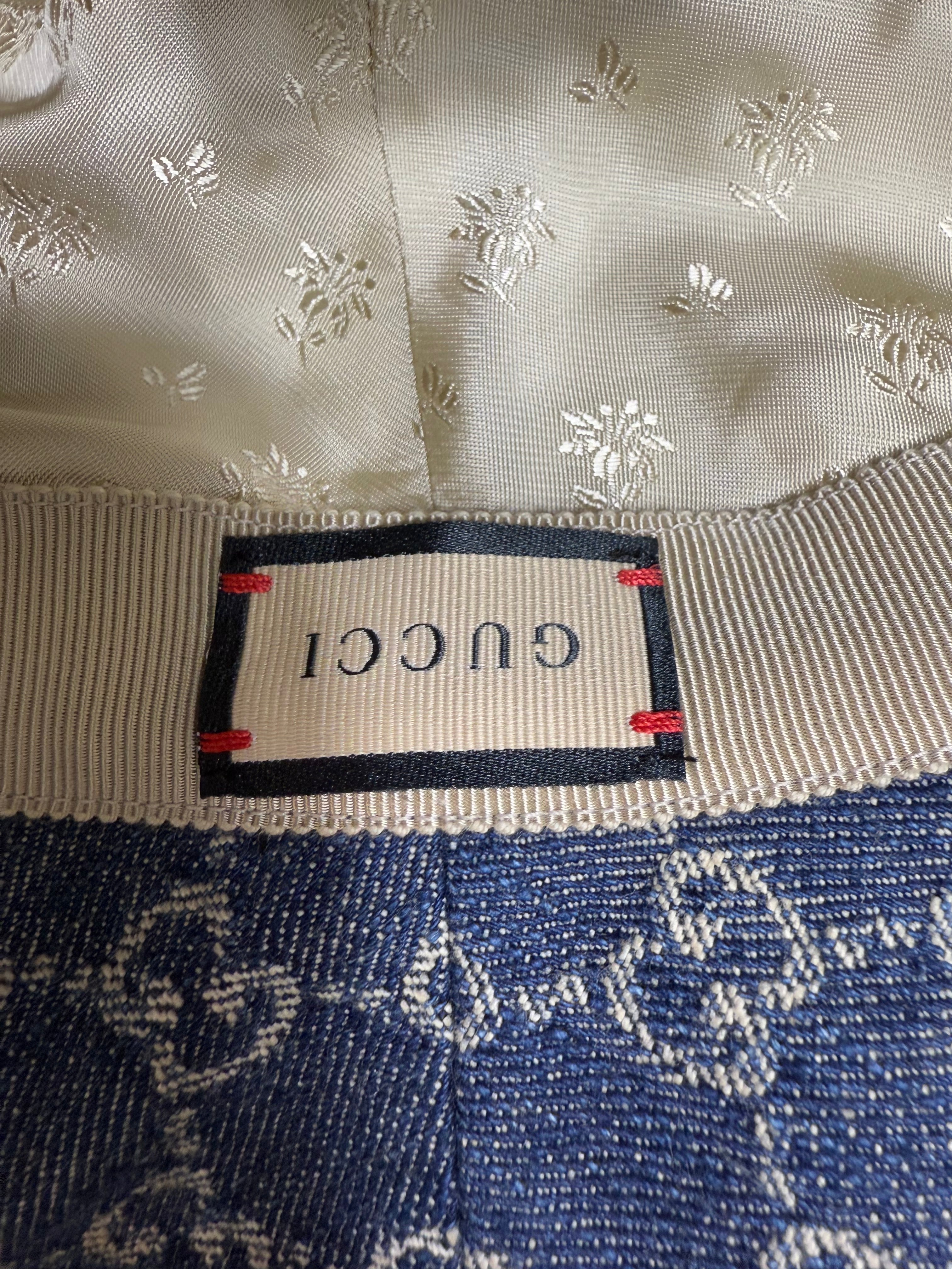 BRAND NEW- Gucci Denim GG Bucket Hat Size XXL