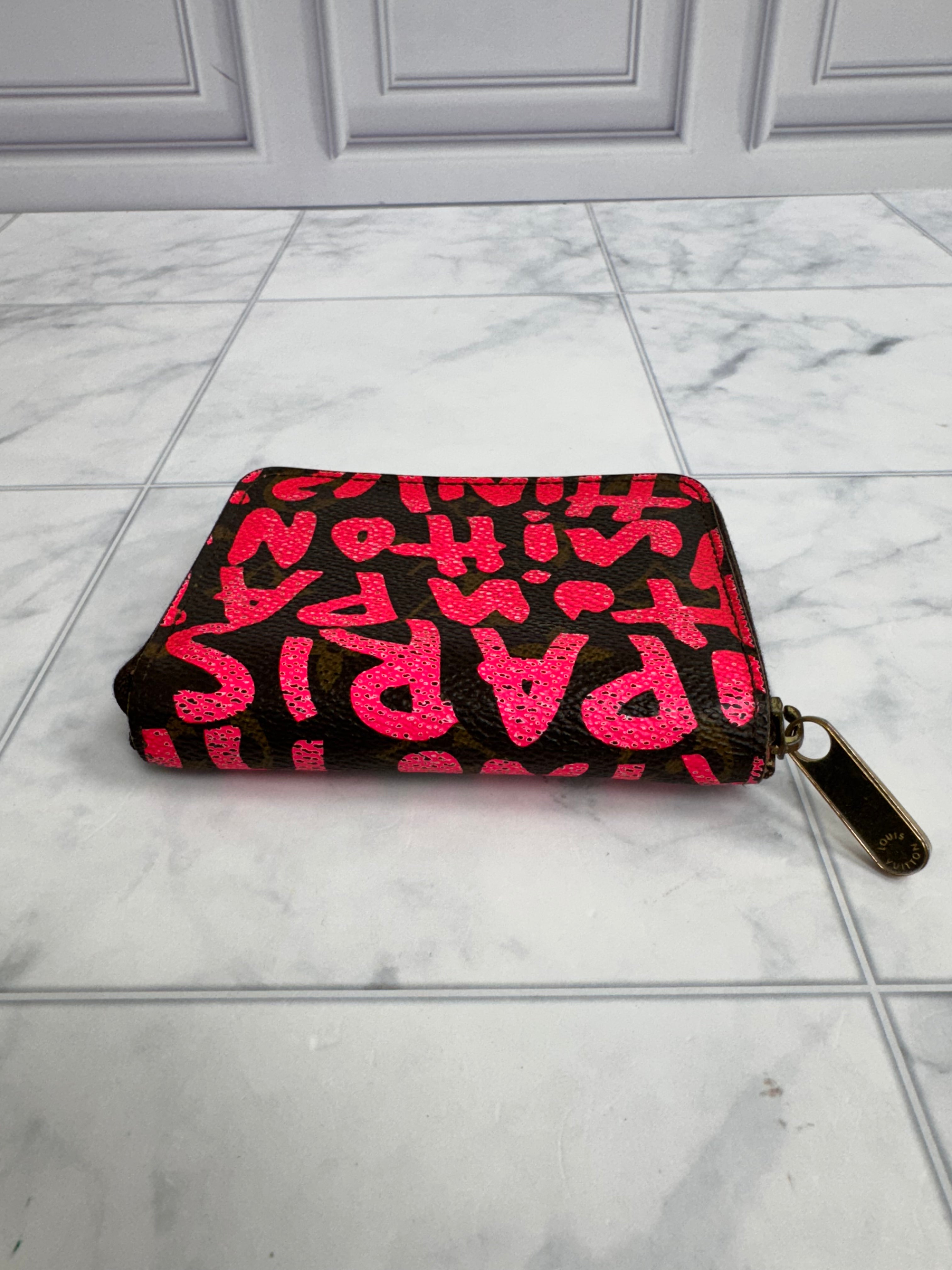 Louis Vuitton Monogram Graffiti Compact Zippy Wallet