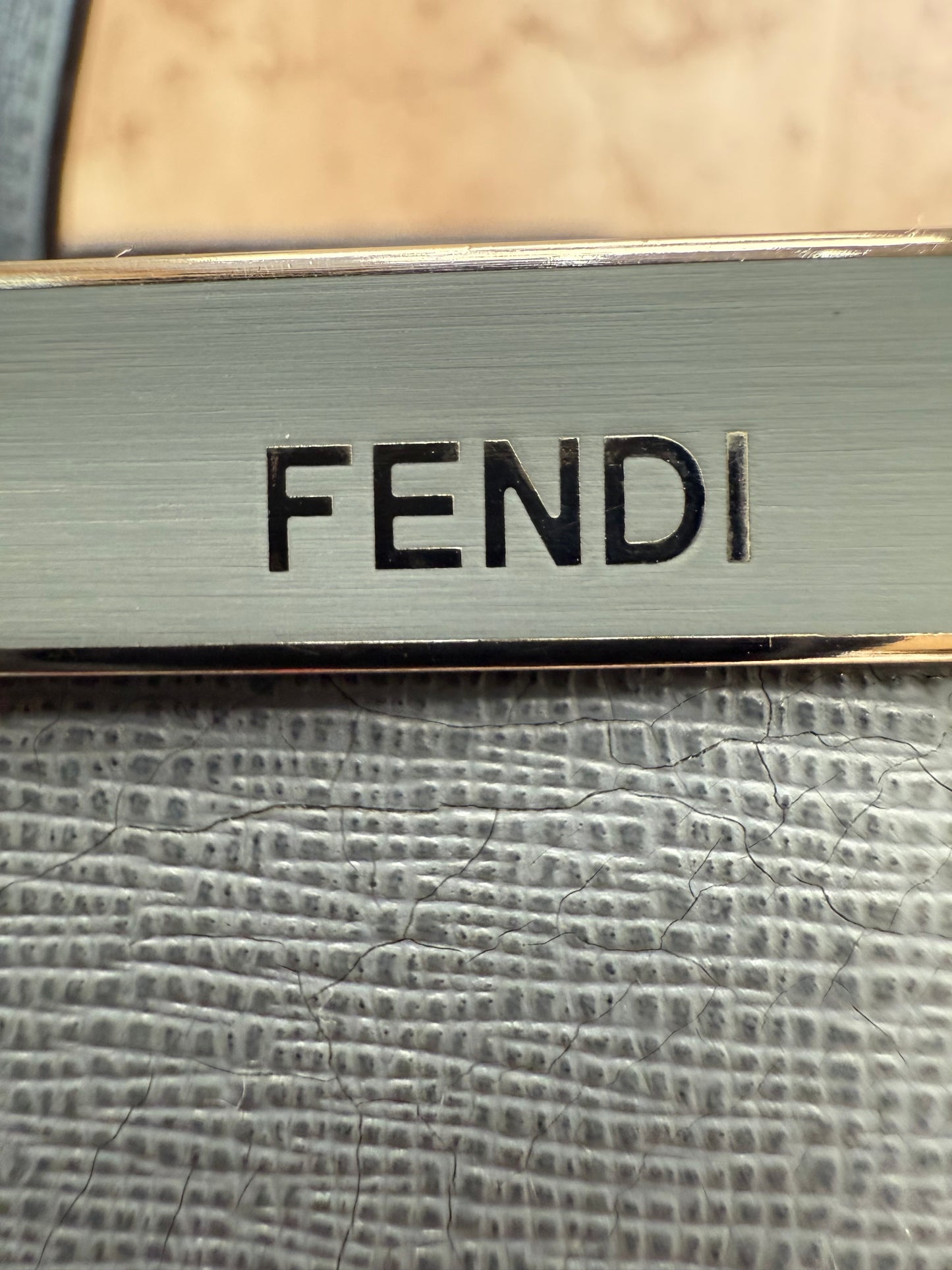 Fendi Light Blue Leather 2Jours Tote