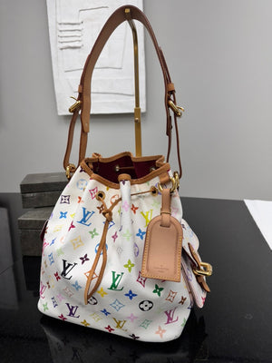 *DONS  DROP* Louis Vuitton Multicolor Monogram Petit Noe Shoulder bag