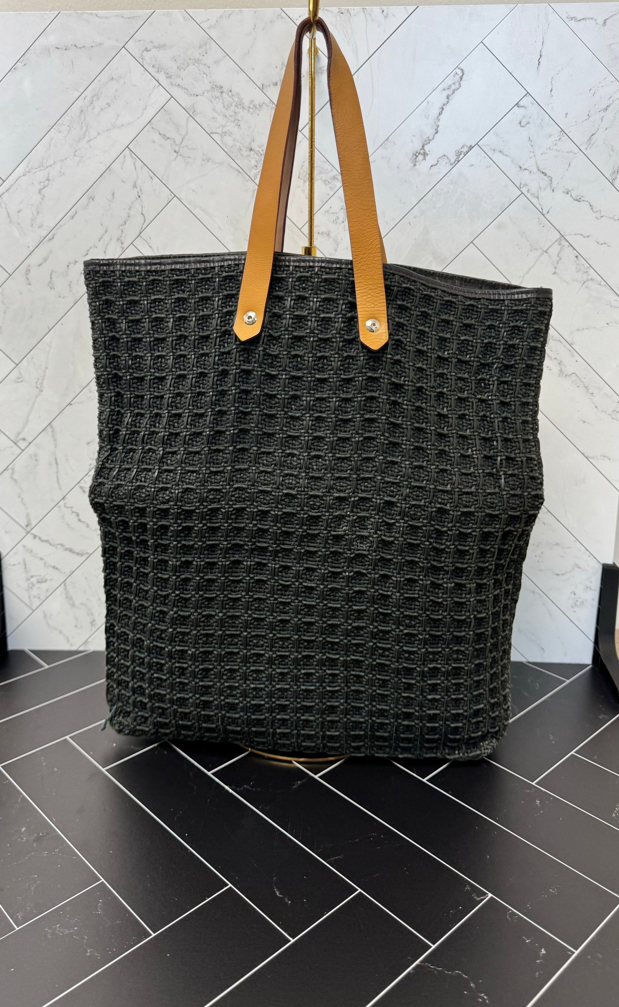 Hermès Amedaba Black Tote