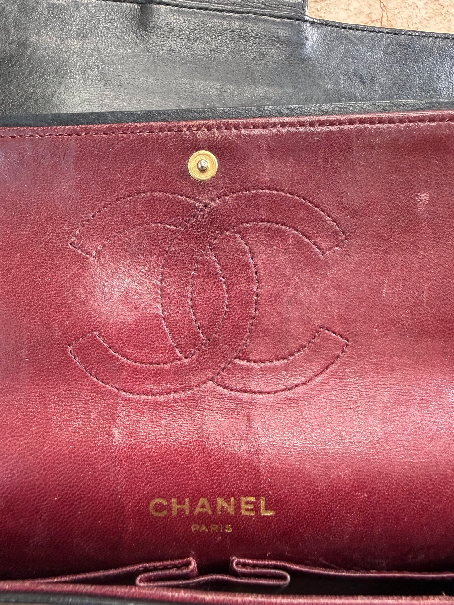 Chanel Black Quilted Calfskin Bijoux Double Flap Bag