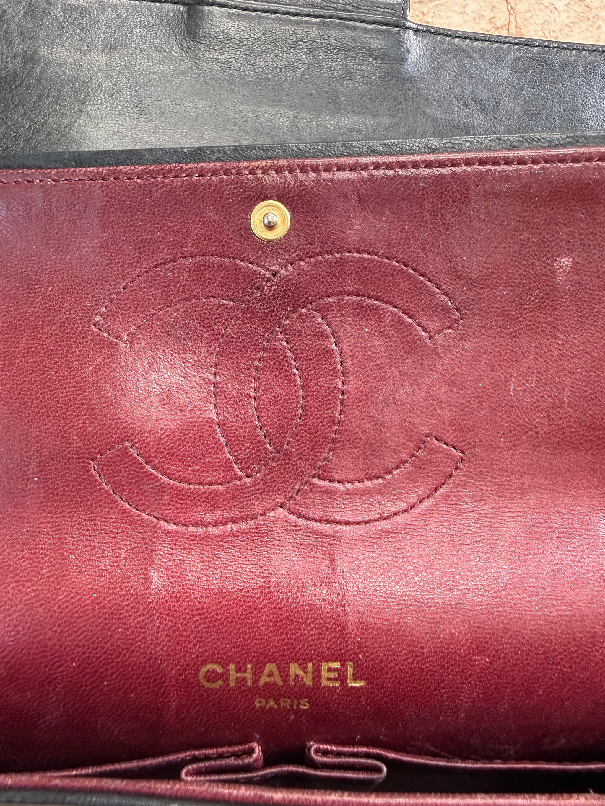 Chanel Black Quilted Calfskin Bijoux Double Flap Bag