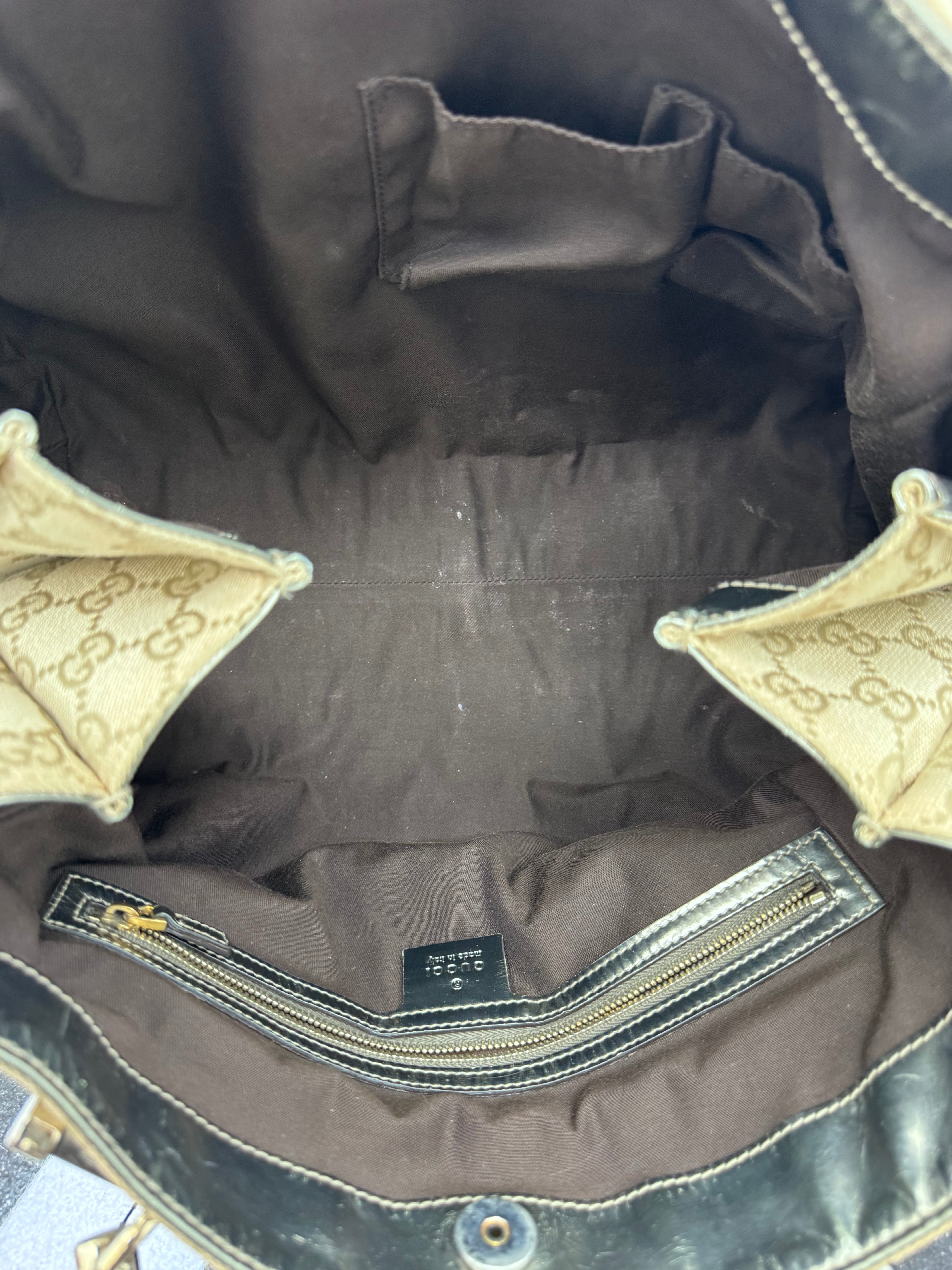 Gucci GG Canvas Pop Bamboo Large Tote Bag