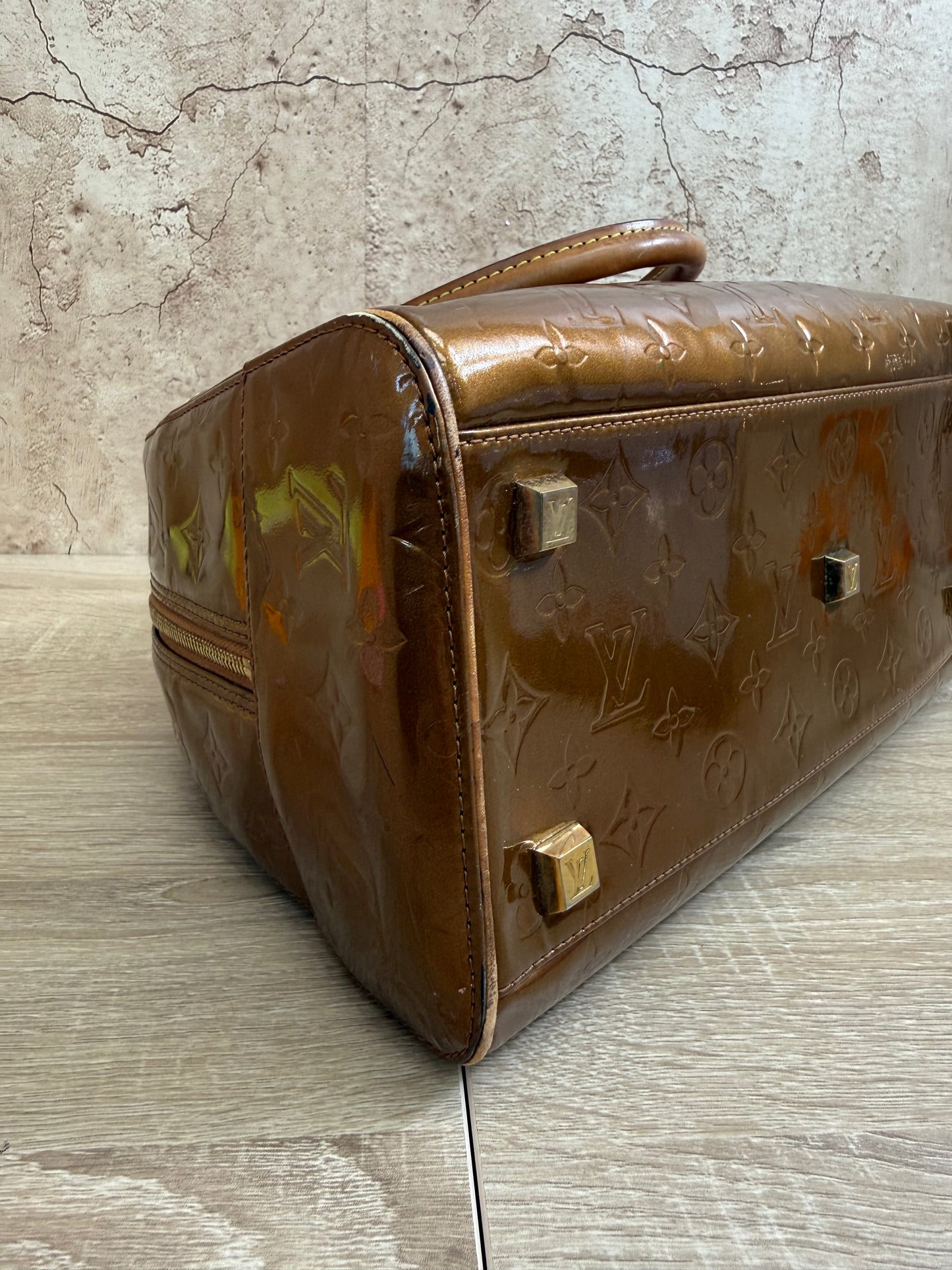 Louis Vuitton Bronze Vernis Tompkins Bag
