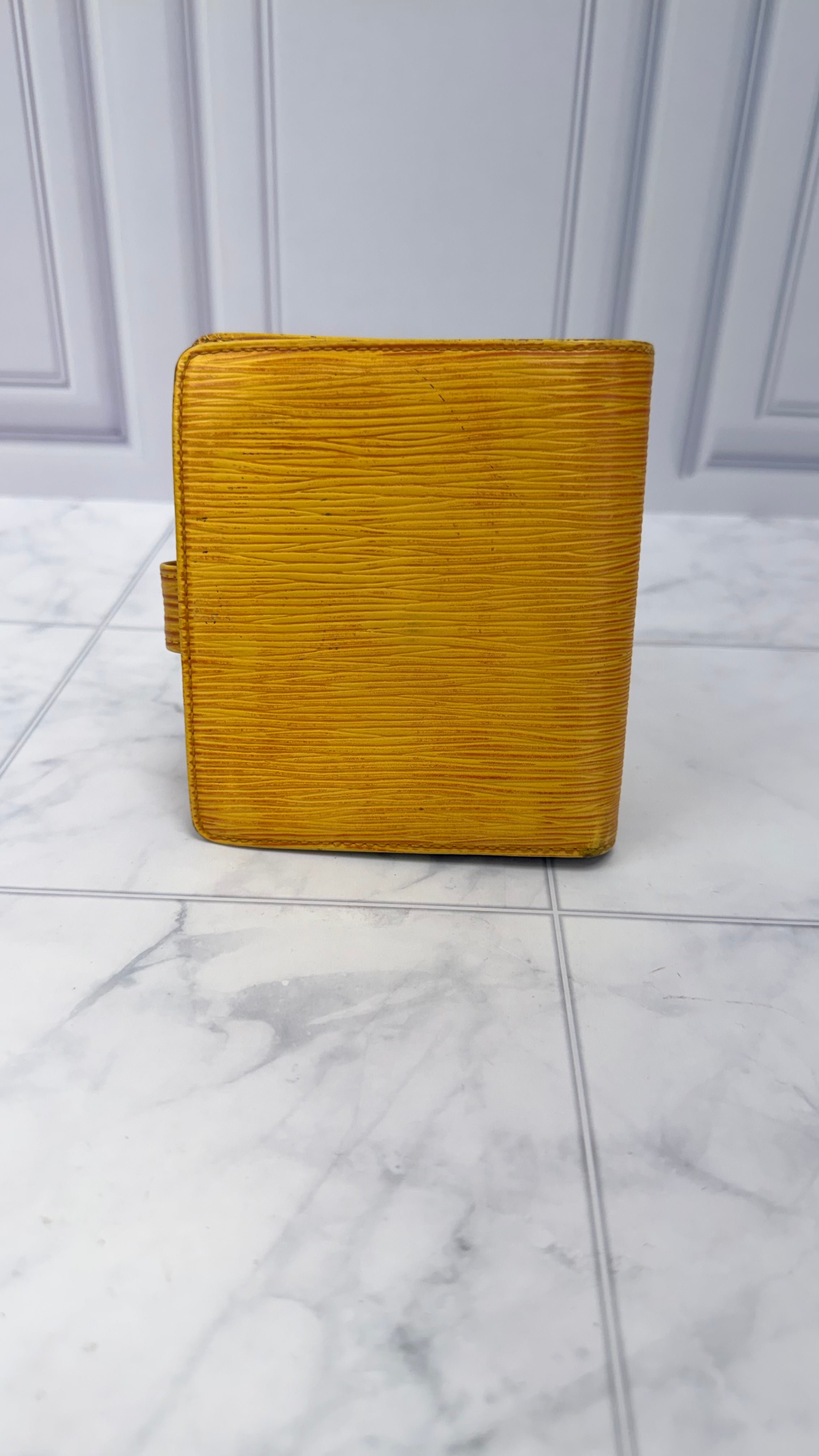 Louis Vuitton Yellow Epi Compact Snap Wallet