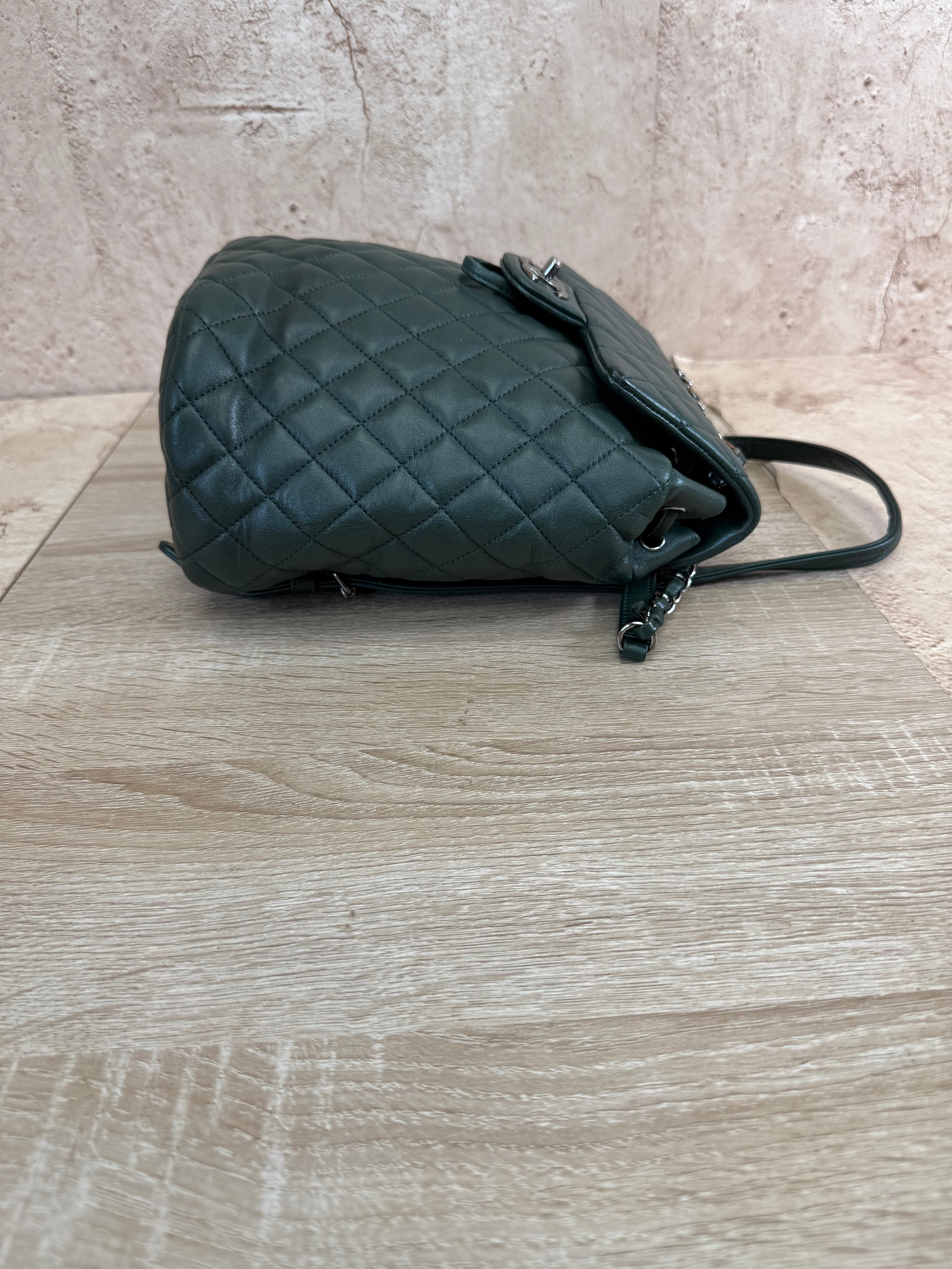 Chanel Green Lambskin Large Urban Spirit Backpack