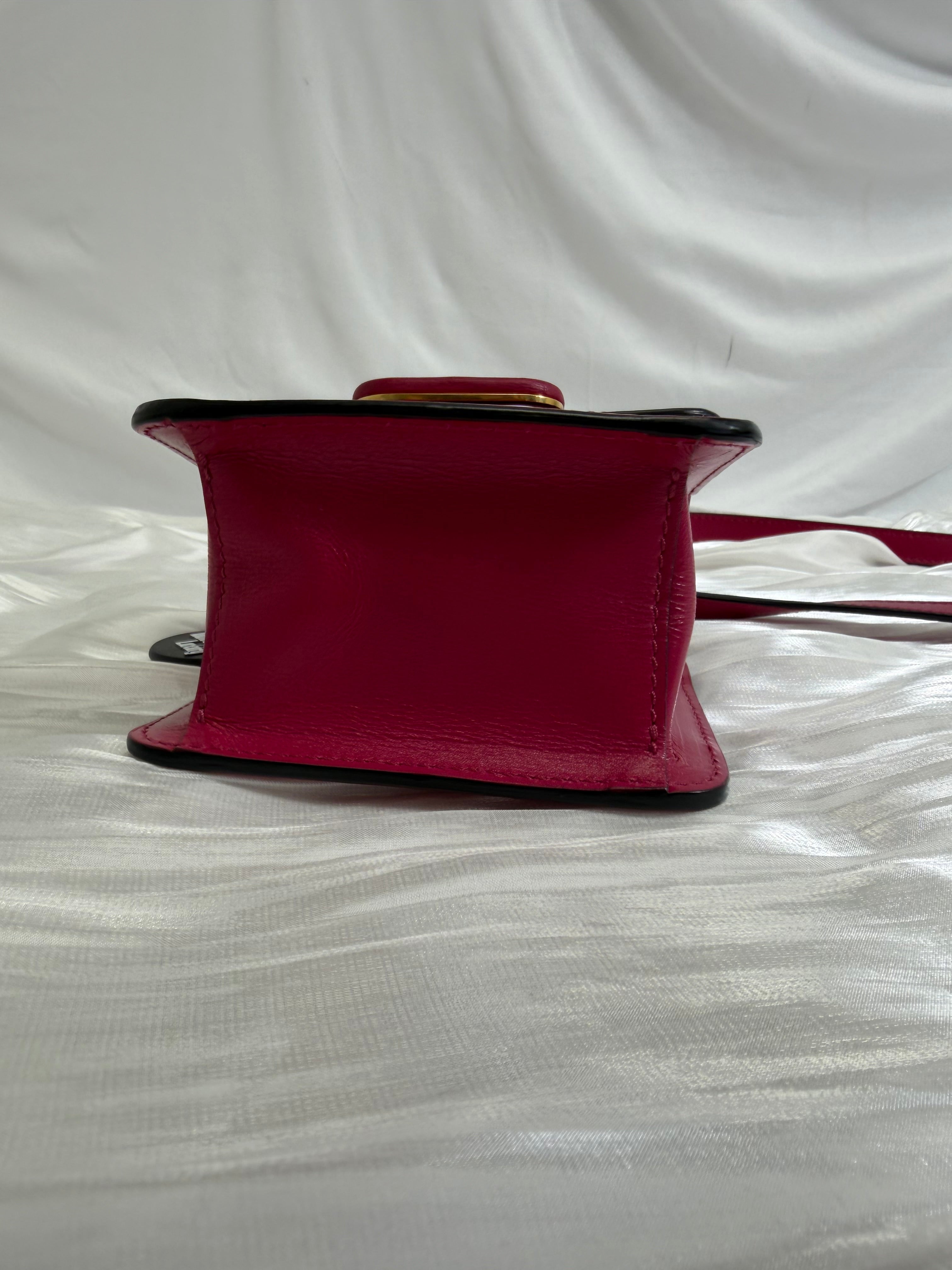 Valentino Garavani Fuchsia Leather VSling Crossbody