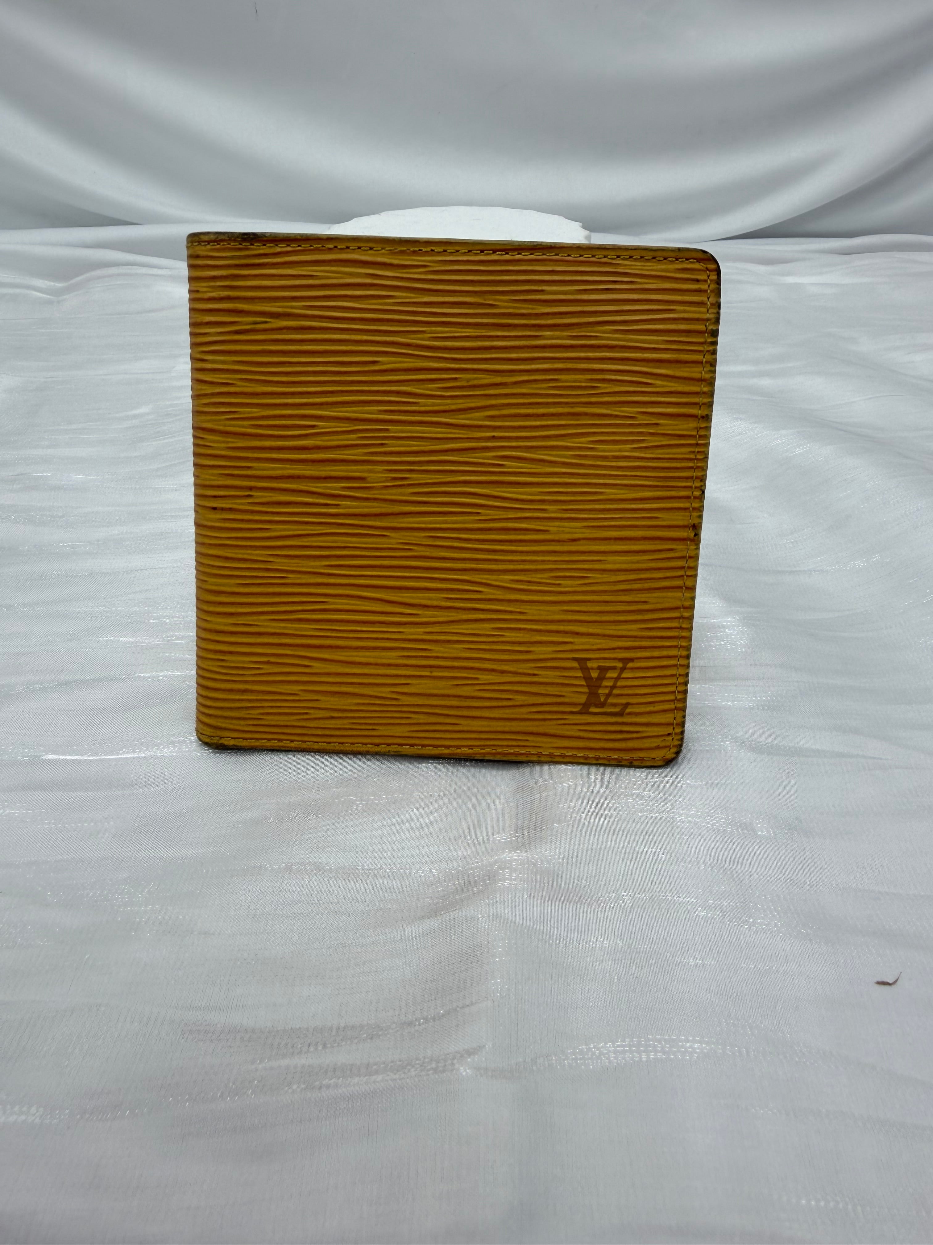 Louis Vuitton Yellow Epi Marco Bifold