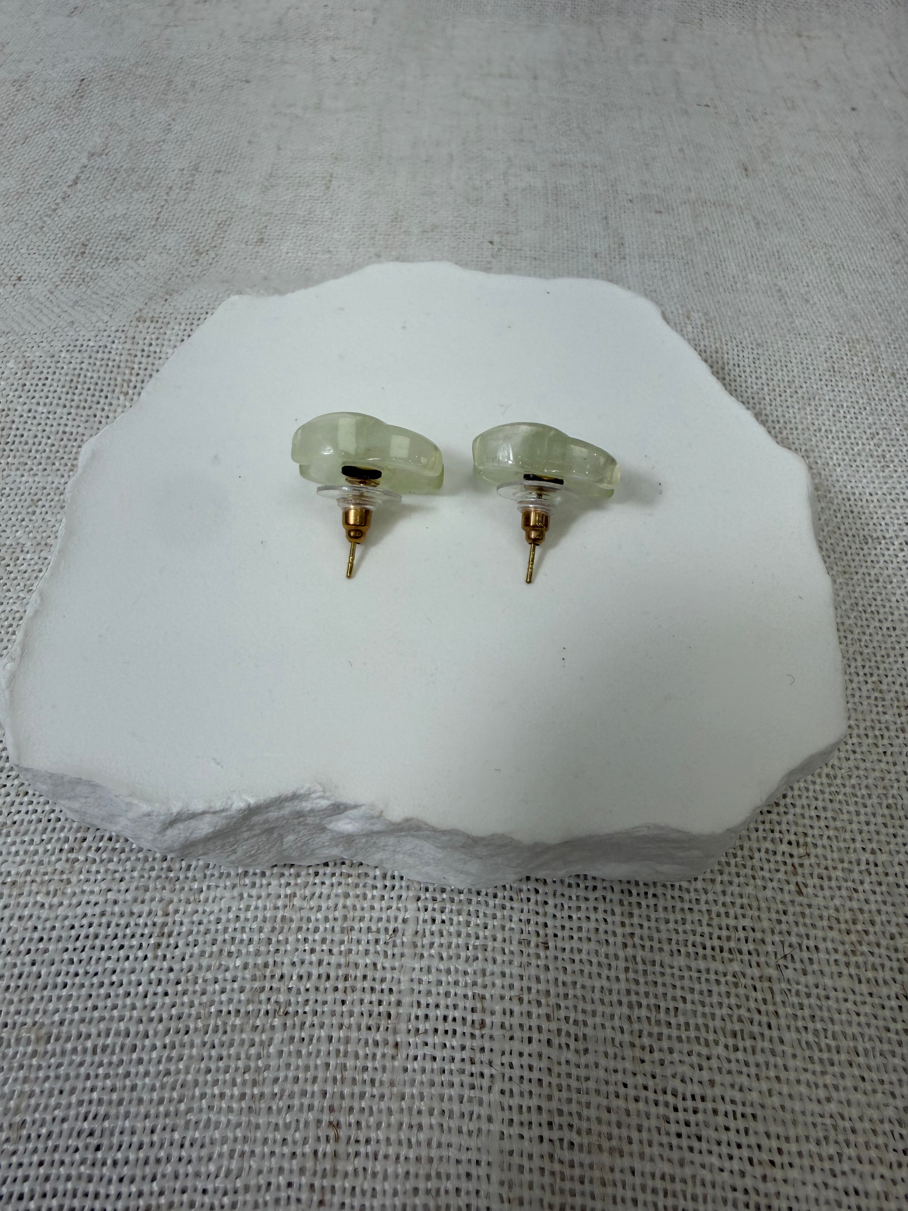 Chanel Transparent Logo Earrings