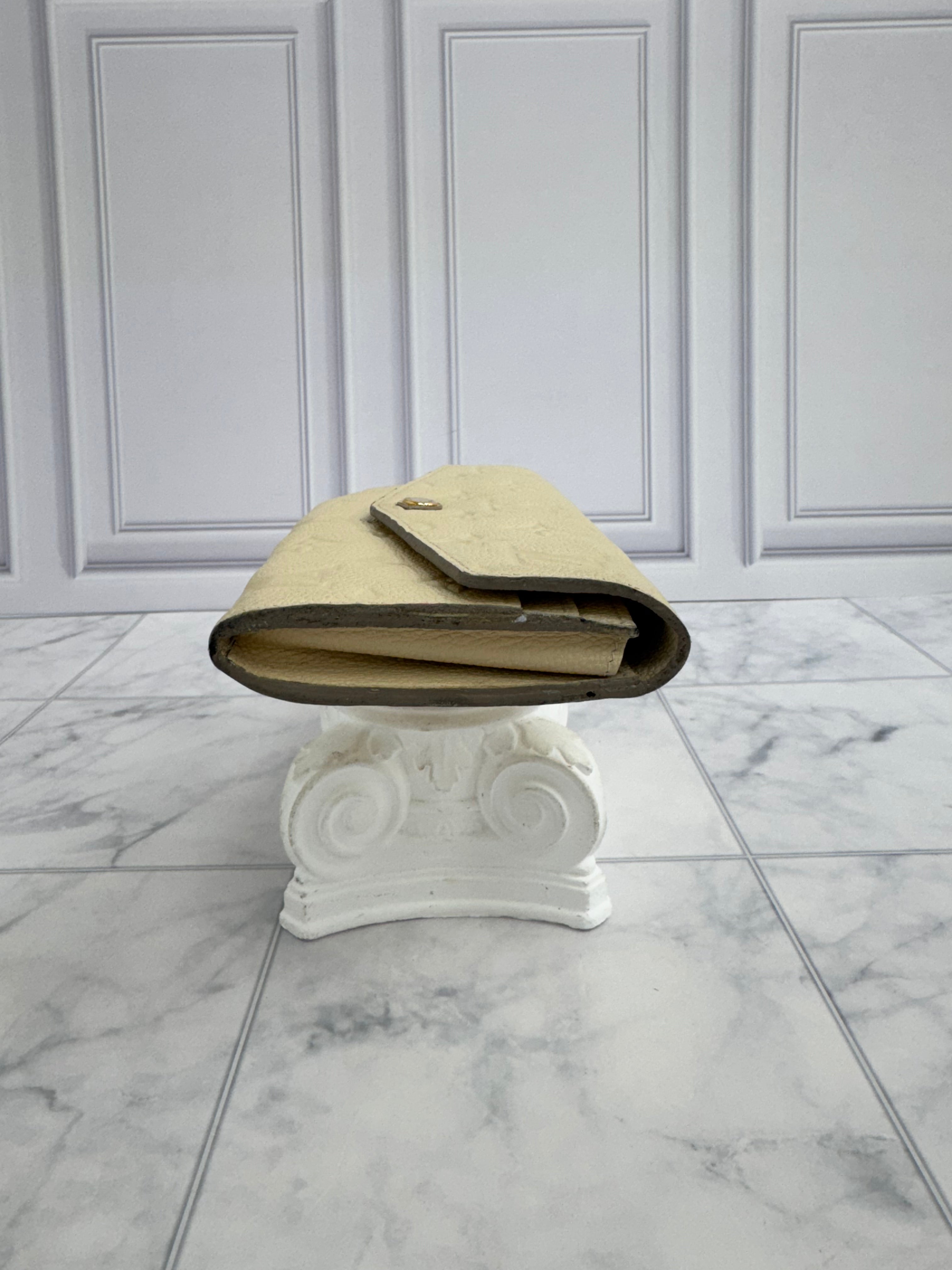 Louis Vuitton Cream Empreinte Curieuse Long Wallet