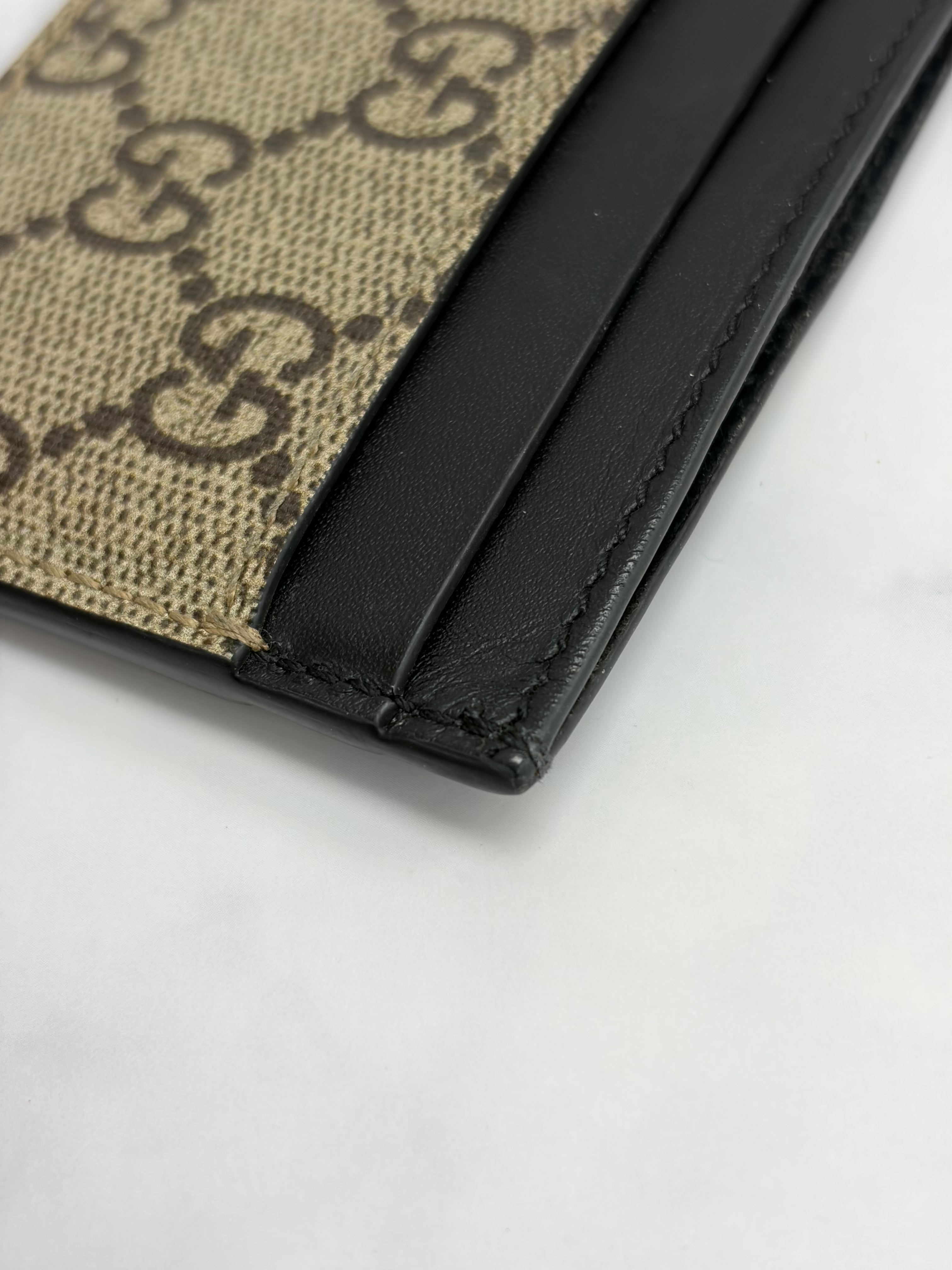 Gucci GG Supreme King Snake Canvas Card Holder