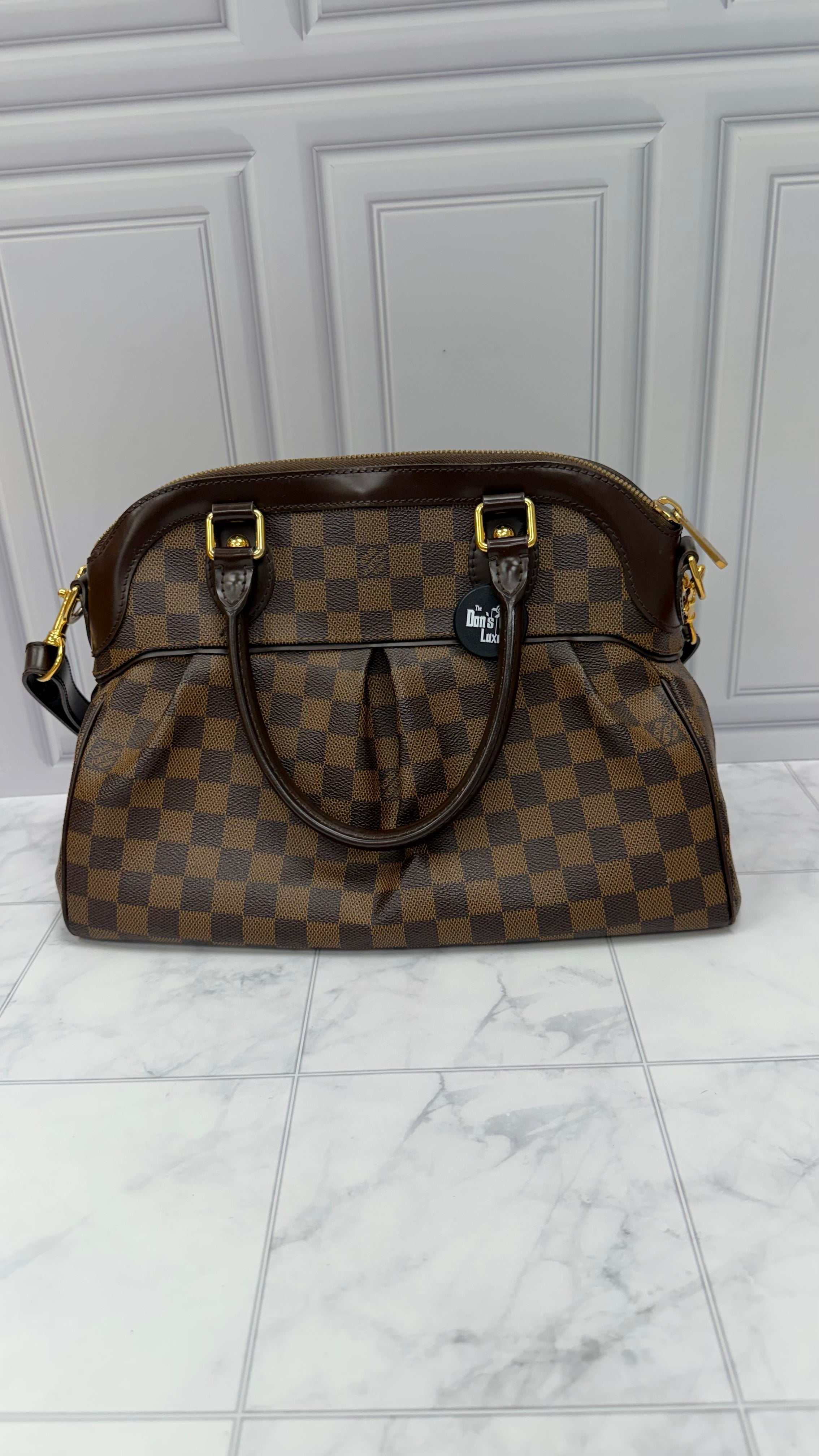 *DONS DROP* Louis Vuitton Damier Ebene Trevi PM Shoulder Bag