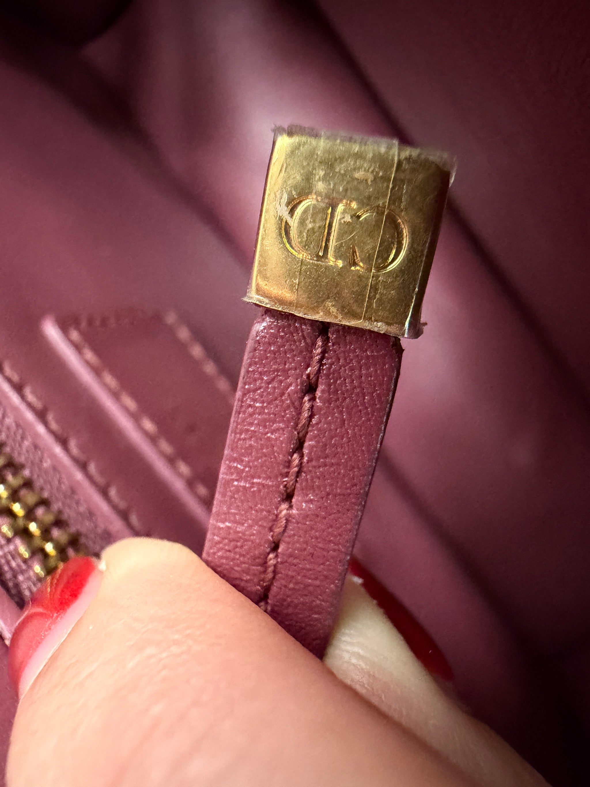 Christian Dior Dark Mauve 30 Montaigne Shoulder Bag