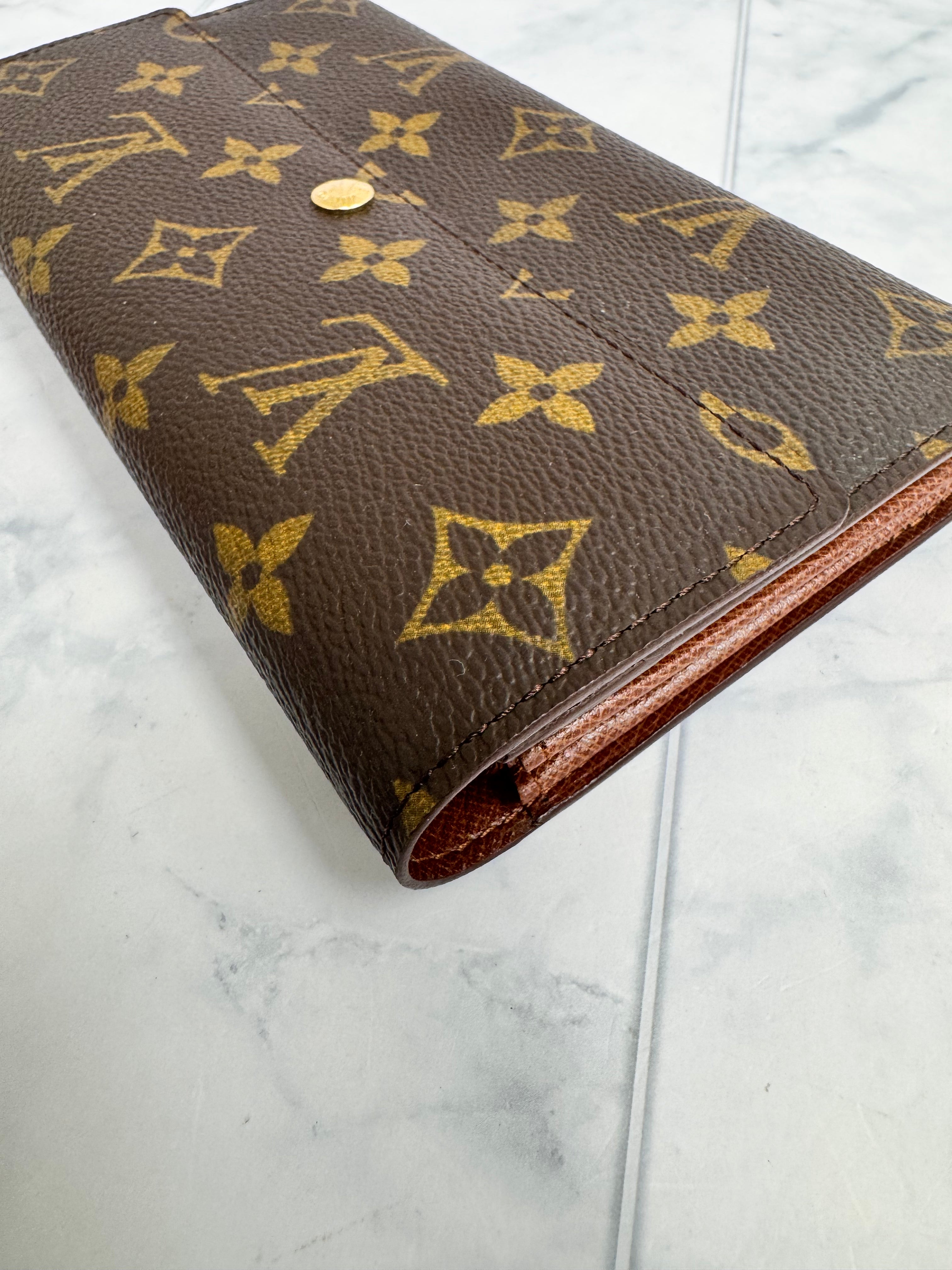 Louis Vuitton Monogram Sarah Long Wallet