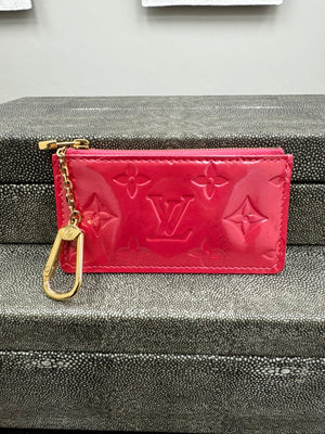 Louis Vuitton Pink Vernis Pochette Cles