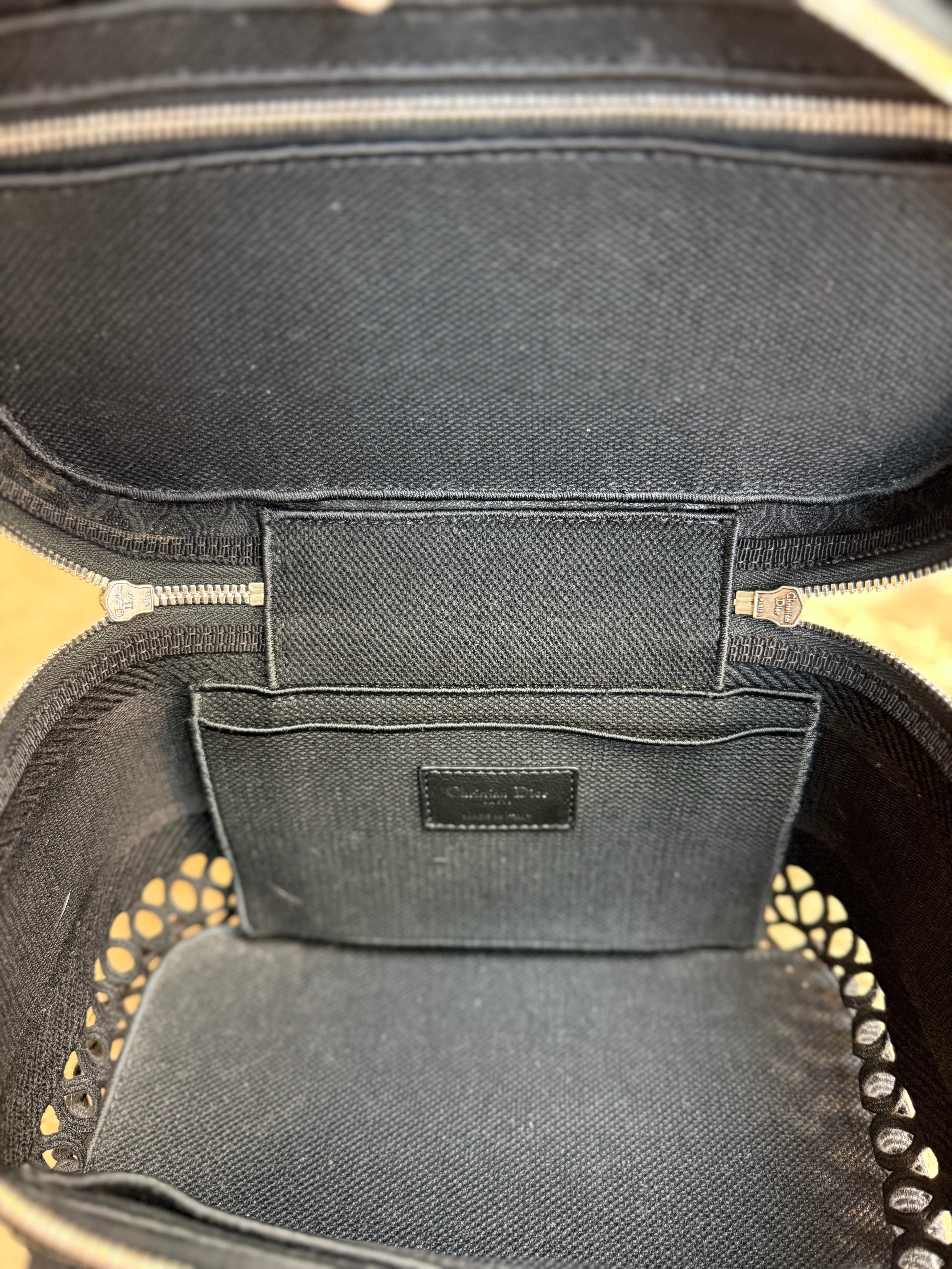 BRAND NEW- Christian Dior Black Canvas Vanity Case