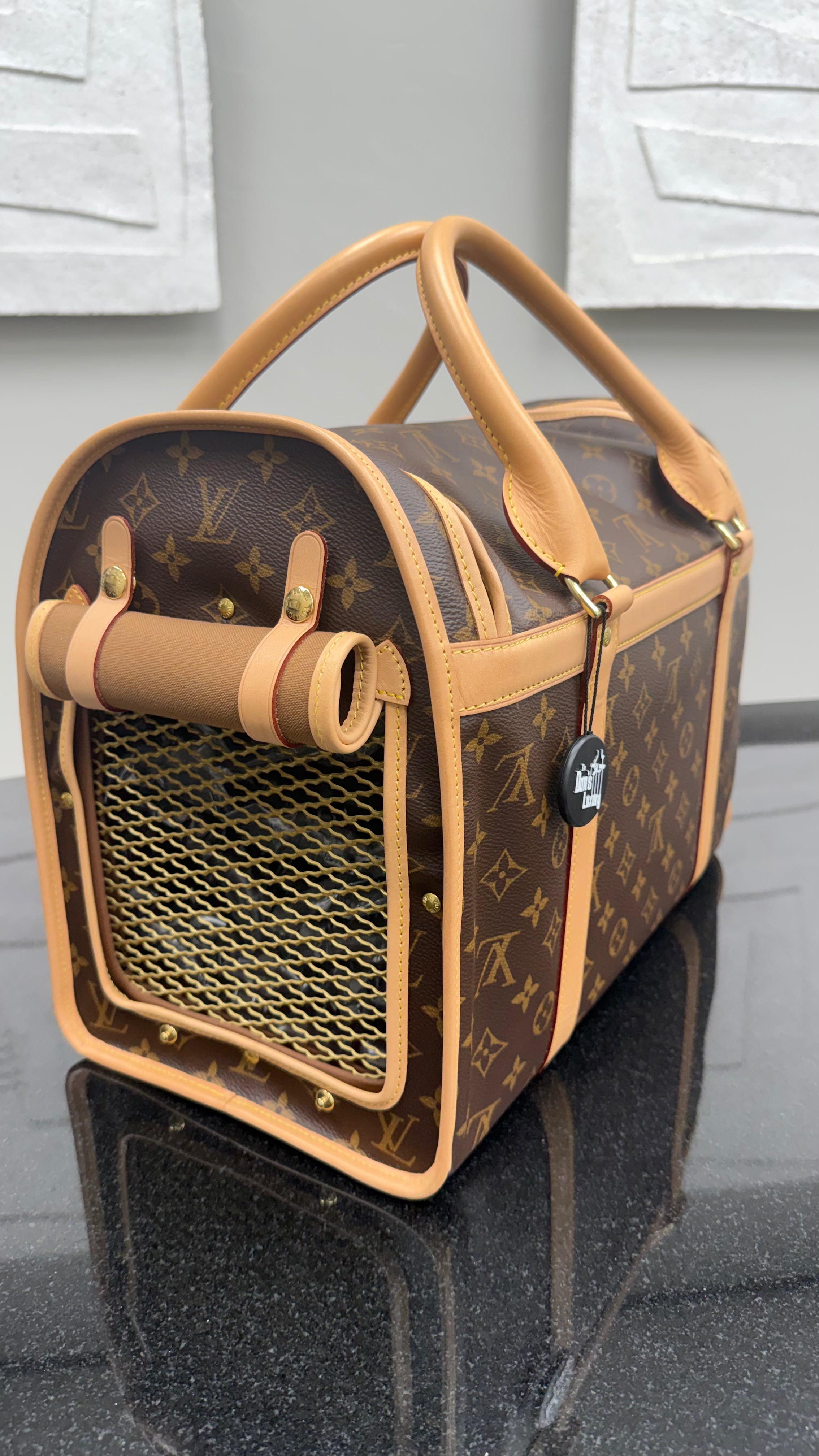 LIKE NEW - Louis Vuitton Monogram Sac Chien 40 Pet Carrier
