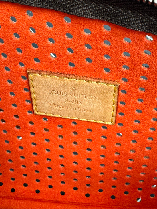 Louis Vuitton Monogram & Orange Perforated Pochette