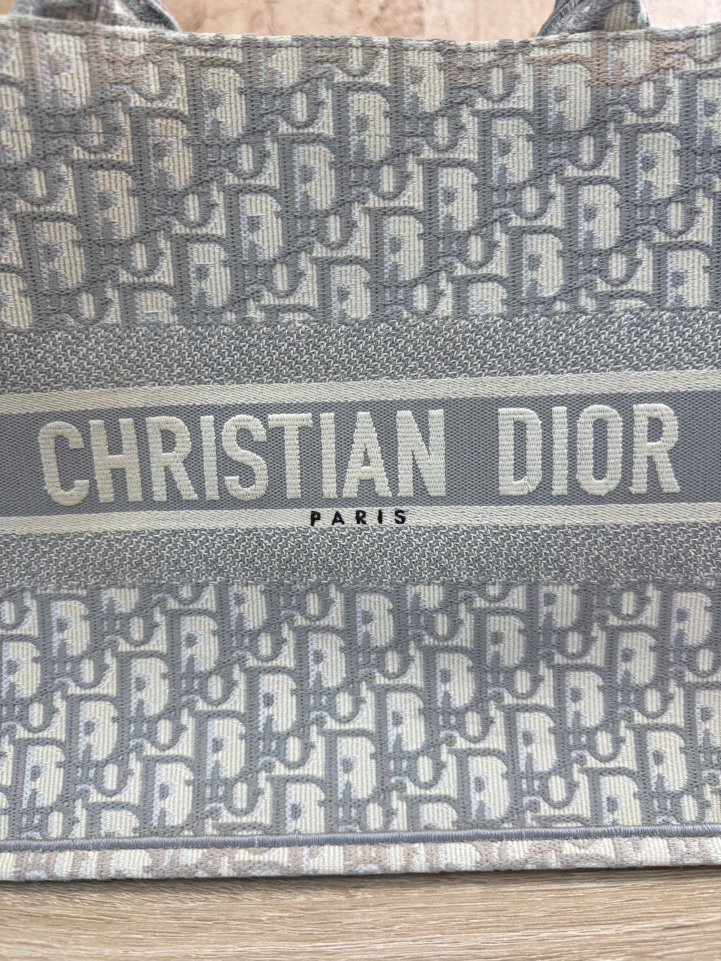 Christian Dior Grey Medium Book Tote