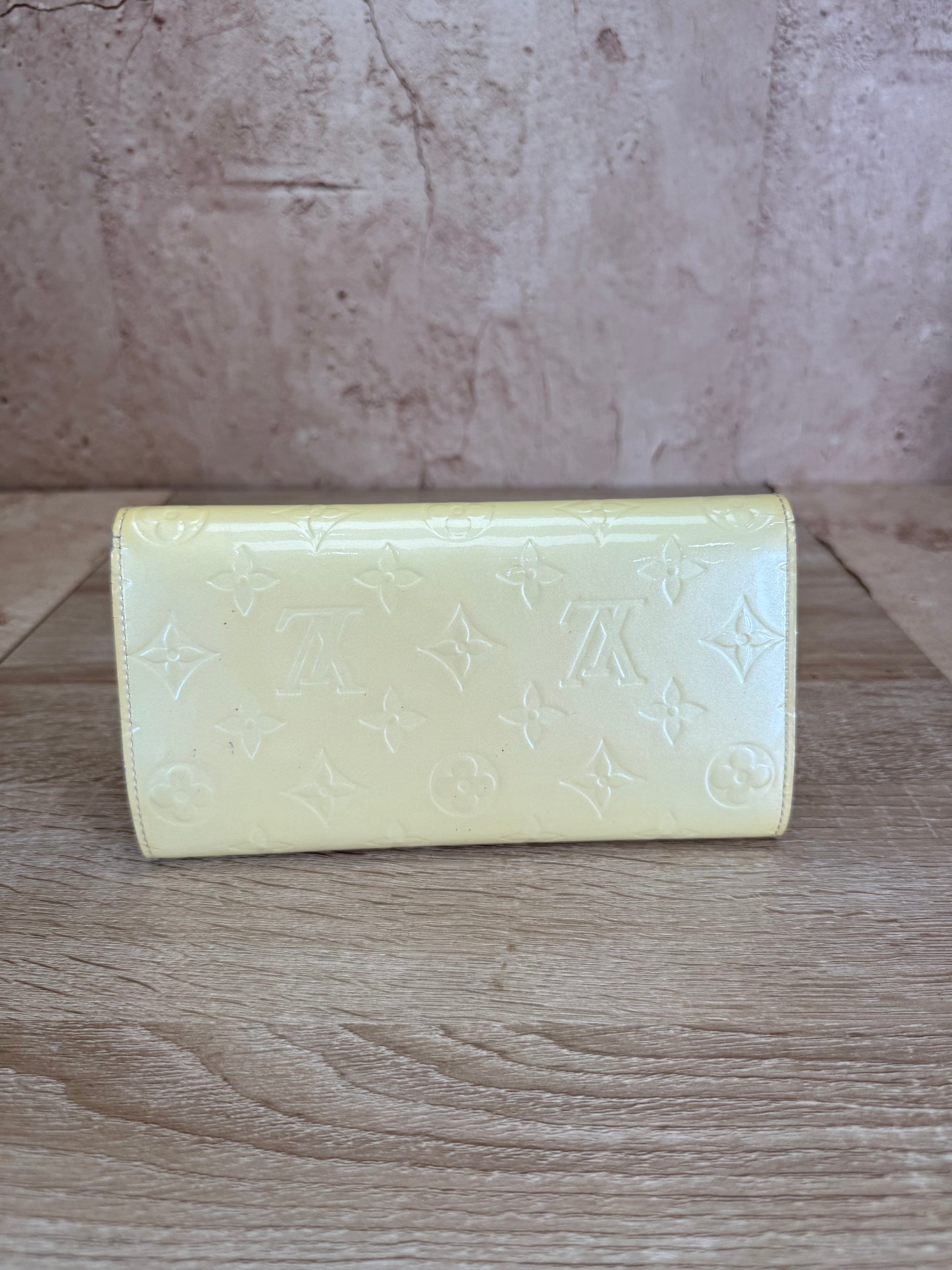 Louis Vuitton Yellow Vernis International Wallet