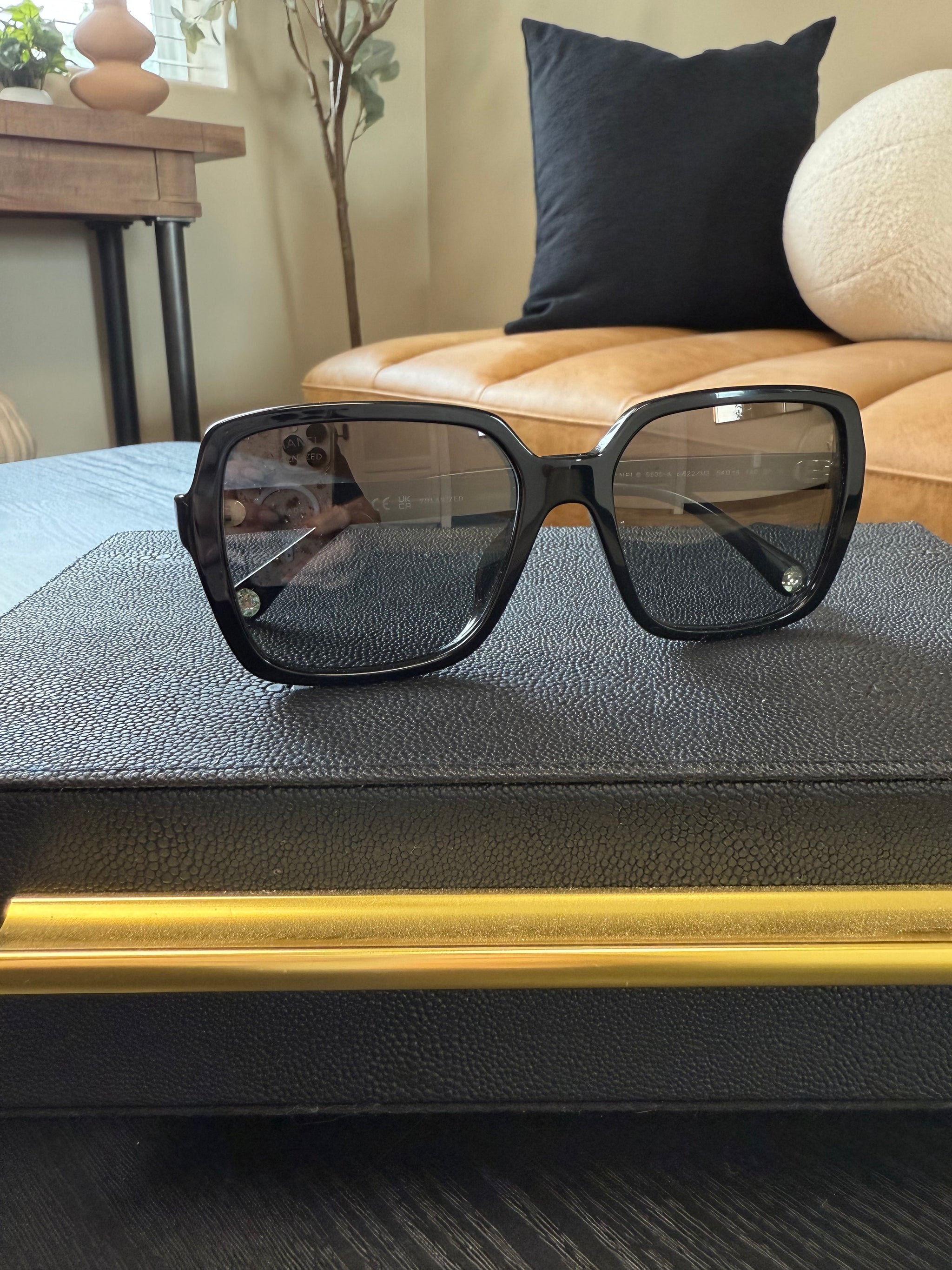 Chanel Black Women’s Oversized Sunglasses