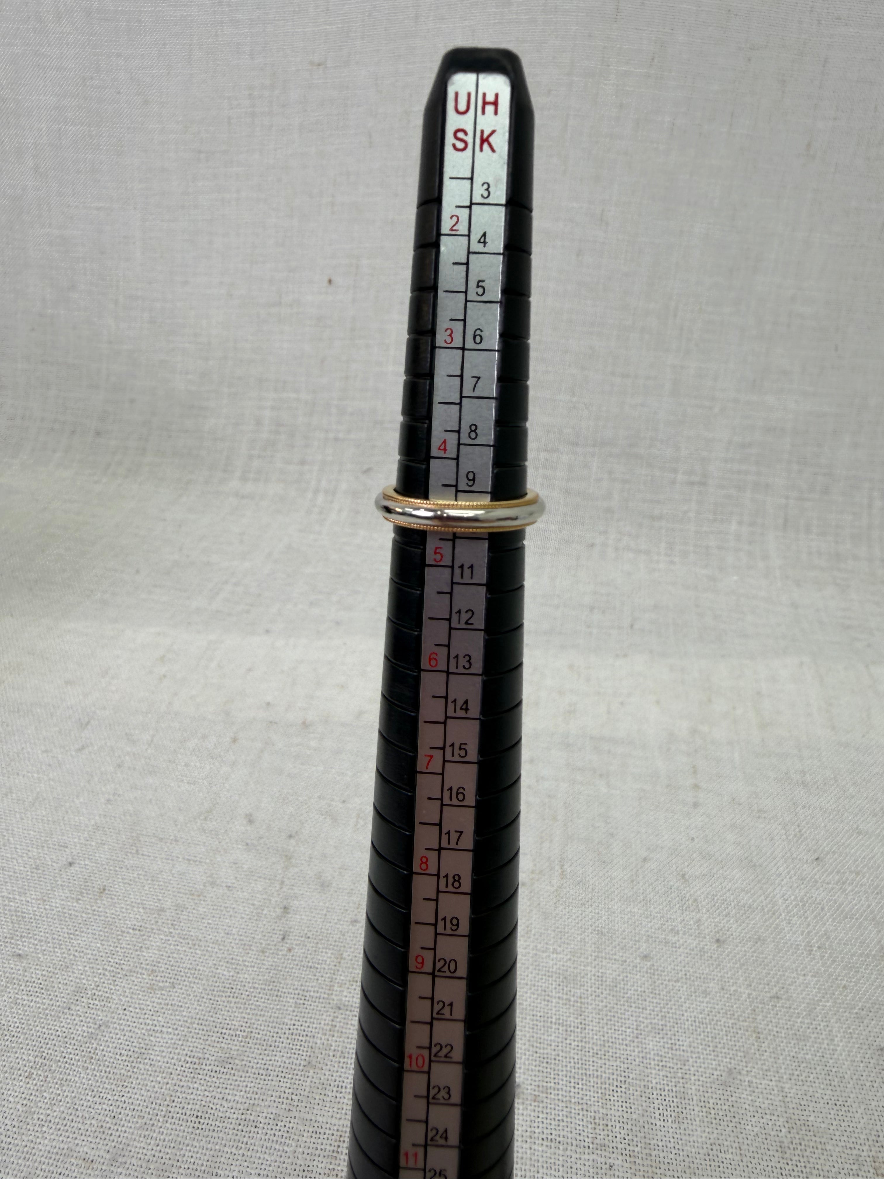 Tiffany & Co. Platinum & 18k Yellow Gold 3mm Ring Size 5