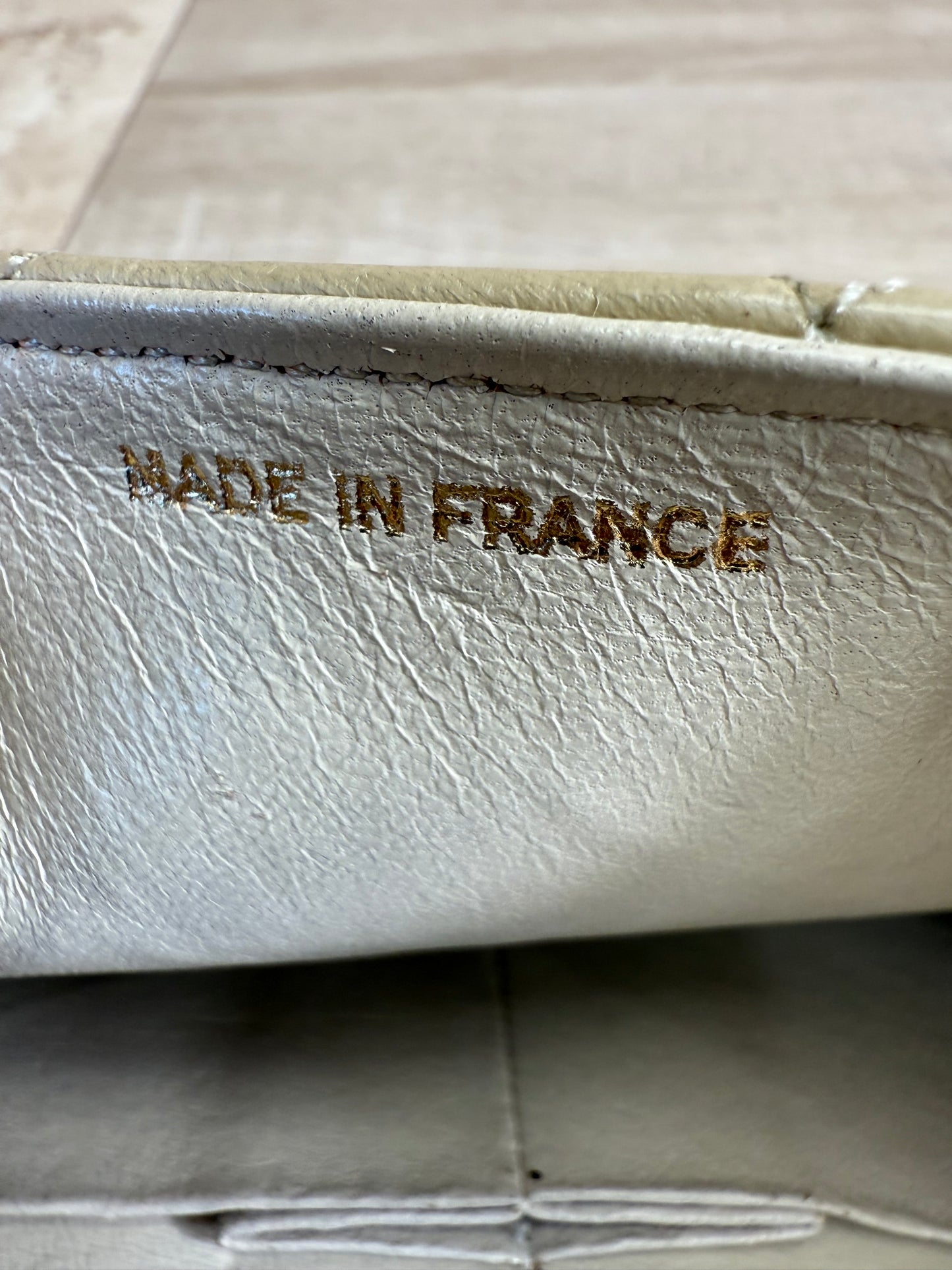 Chanel Beige Lambskin Flap Bag