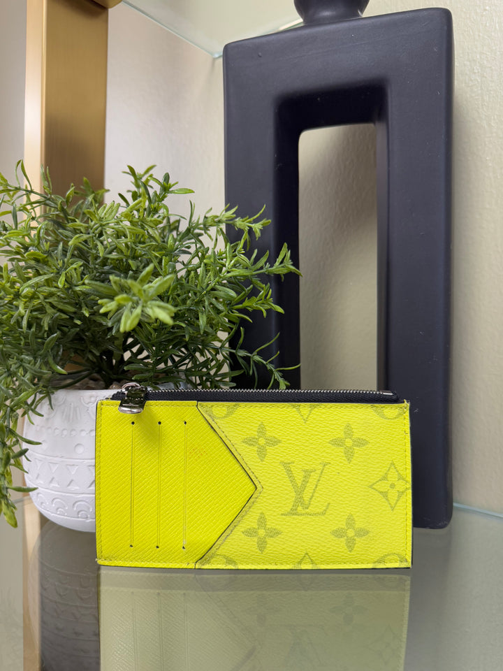 Louis Vuitton Neon Taiga Coin Card Case